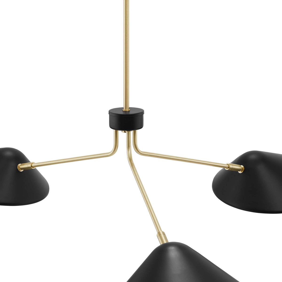 Journey 3-Light 14" Arm Pendant - Black