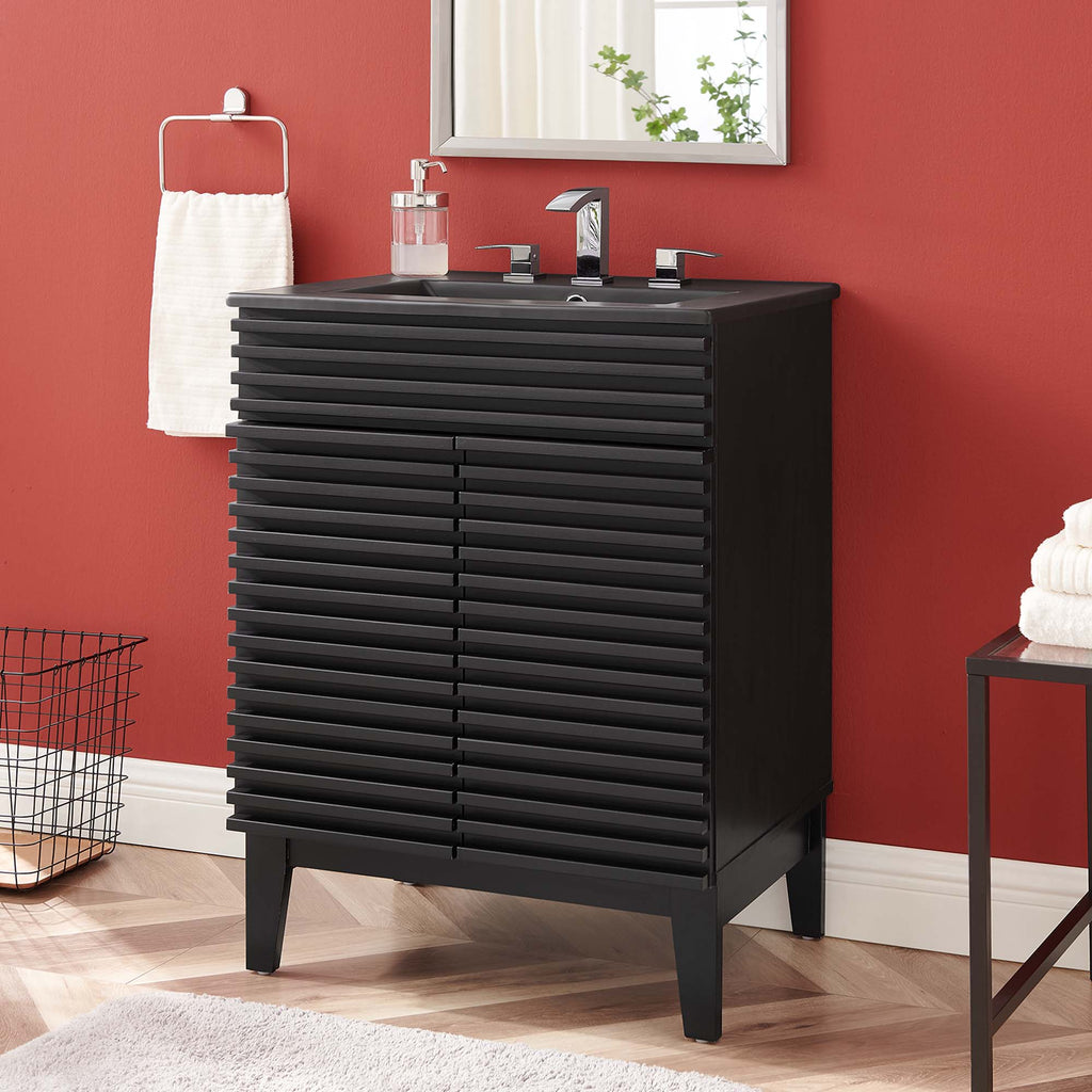 Render 24" Bathroom Vanity - Black Black