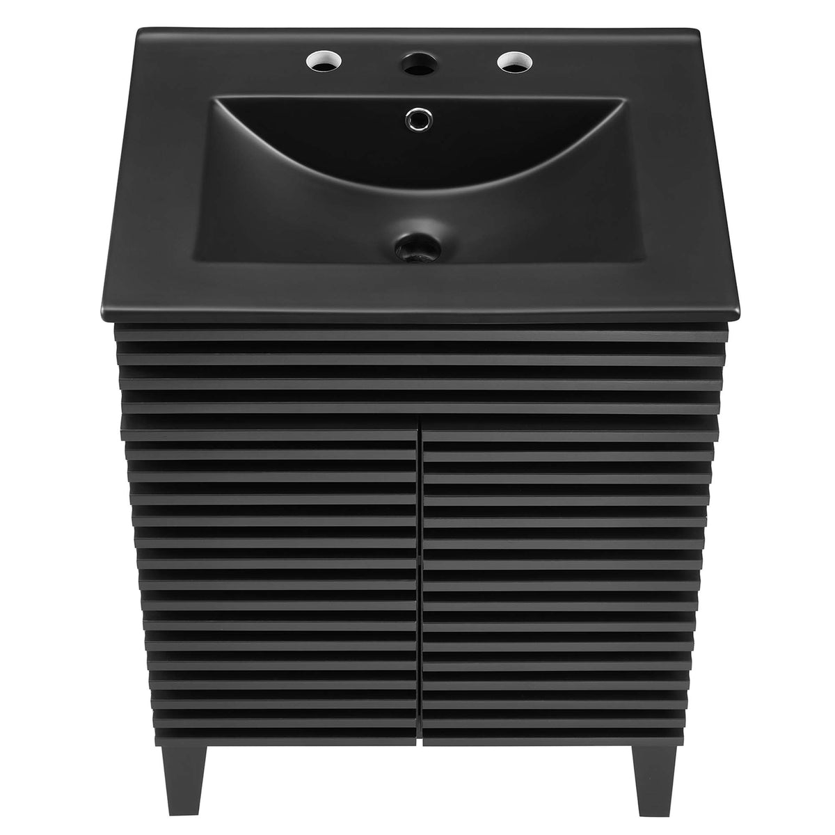 Render 24" Bathroom Vanity - Black Black