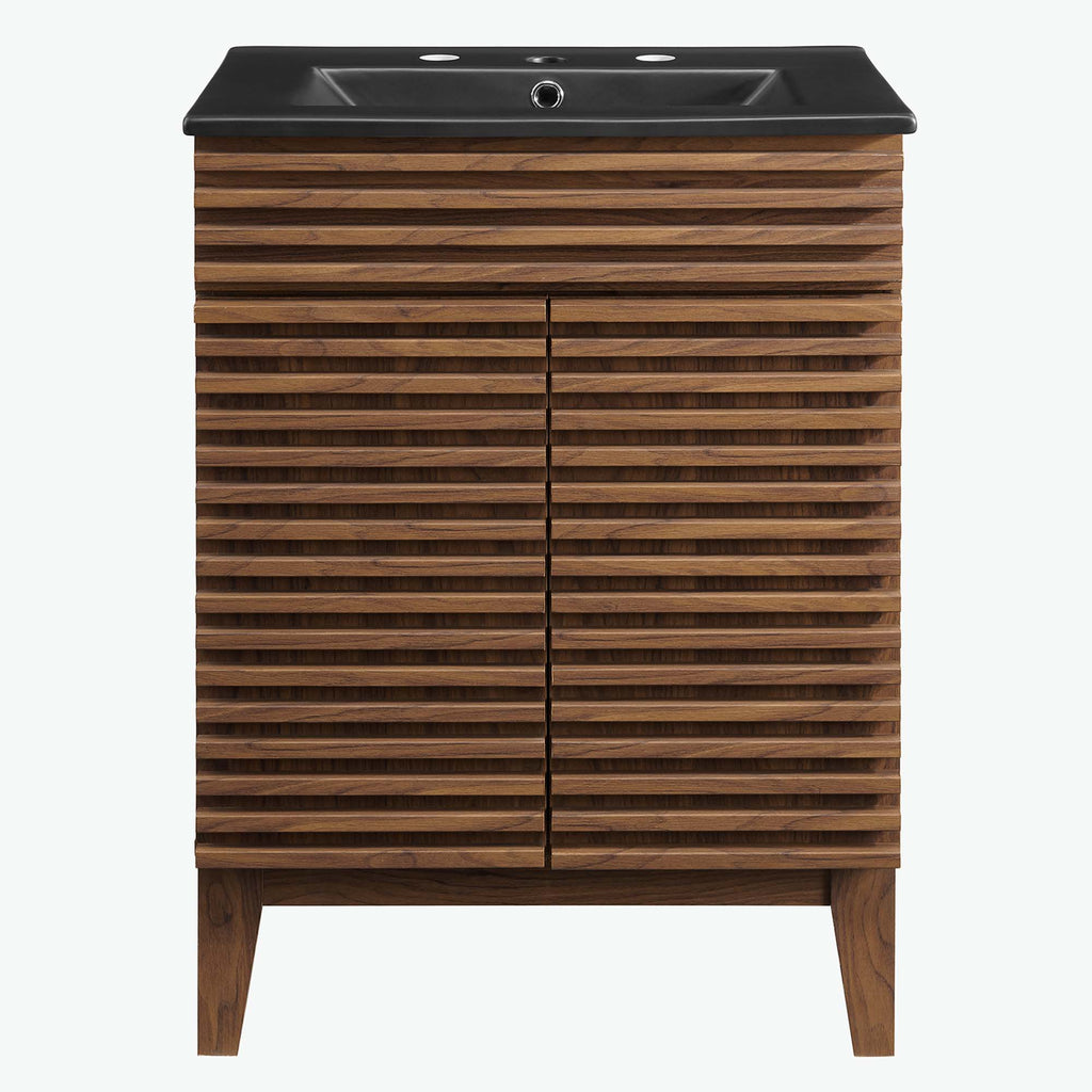 Render 24" Bathroom Vanity - Walnut Black