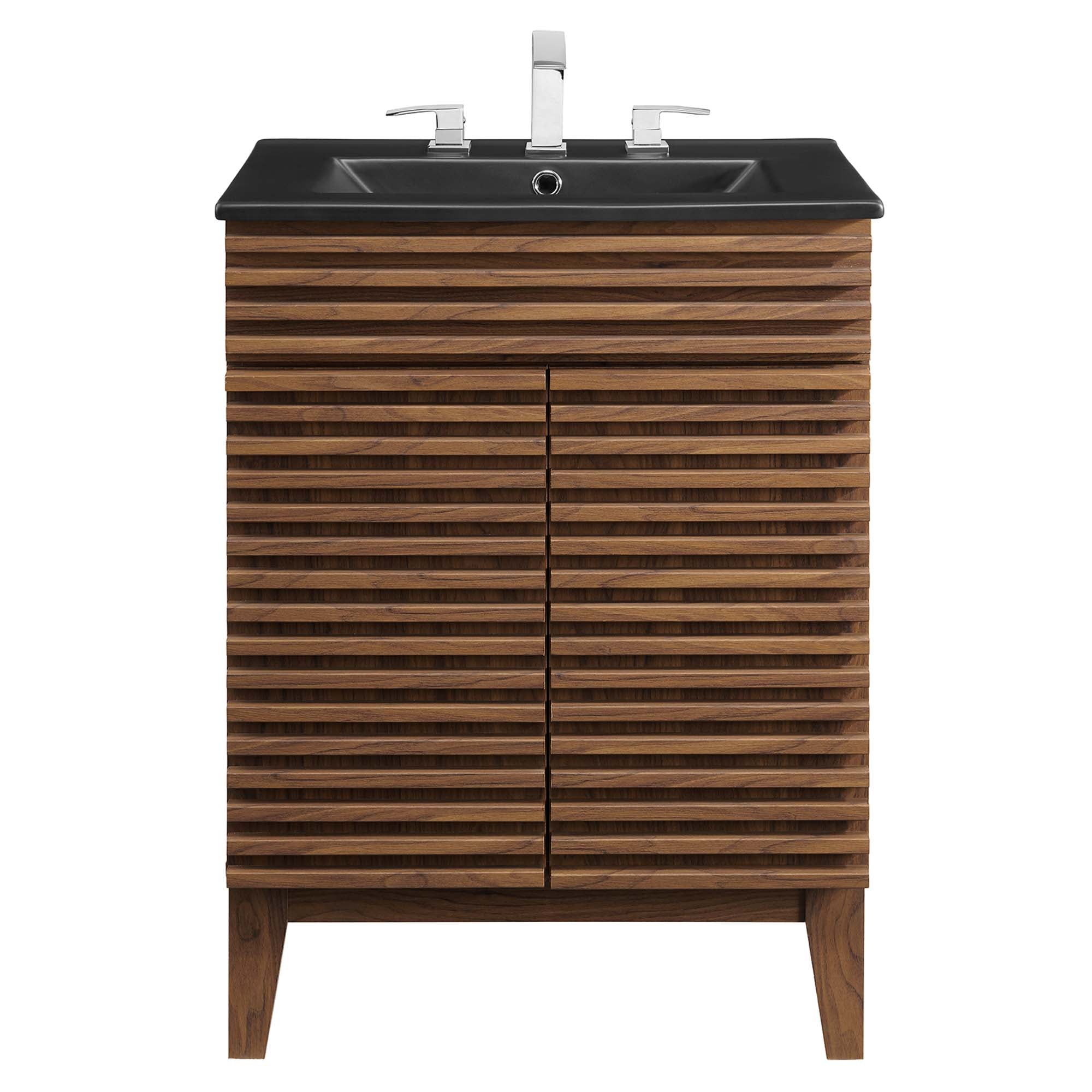 Render 24" Bathroom Vanity - Walnut Black
