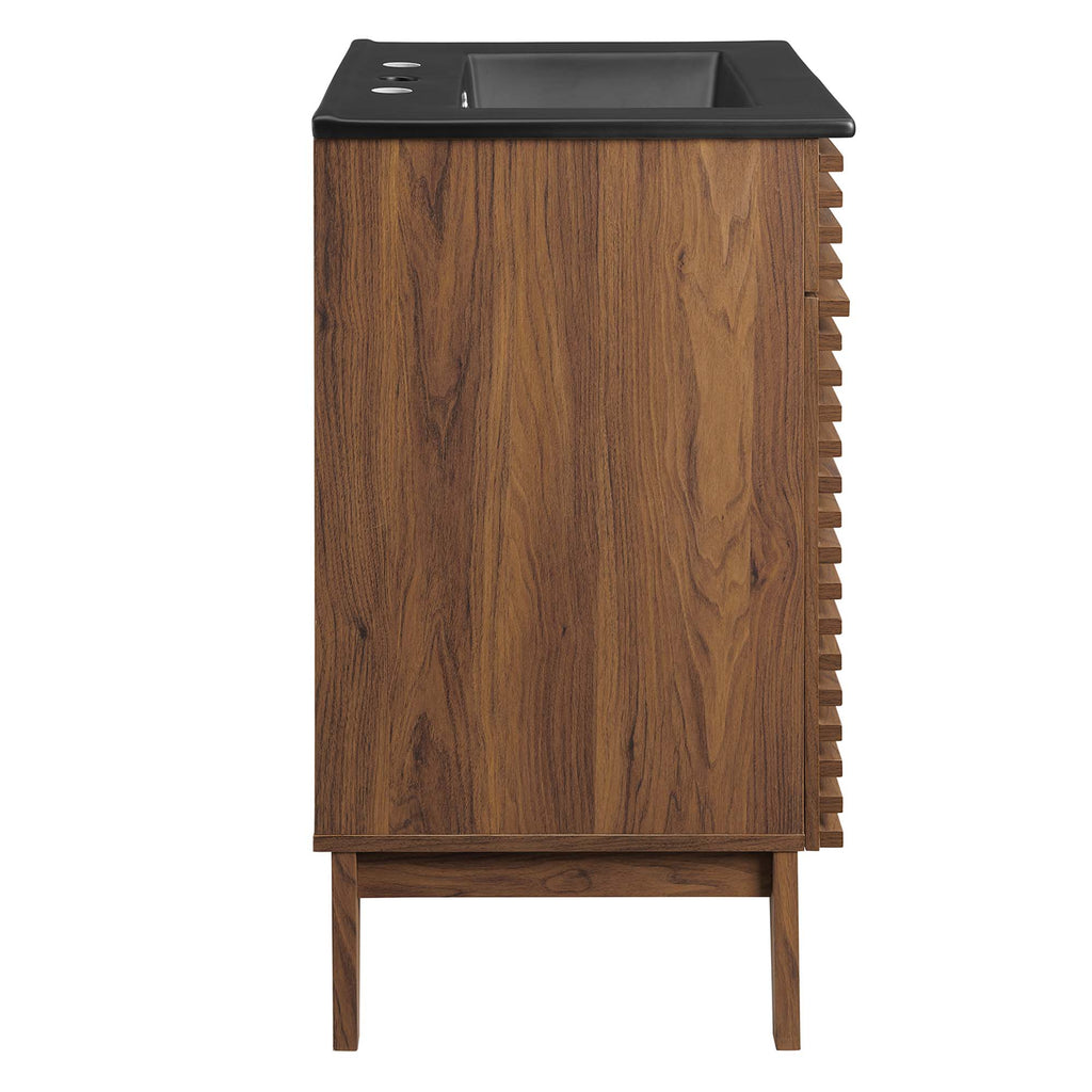 Render 24" Bathroom Vanity - Walnut Black