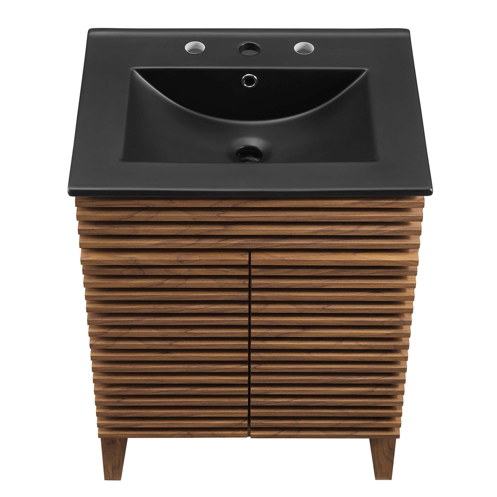 Render 24" Bathroom Vanity - Walnut Black