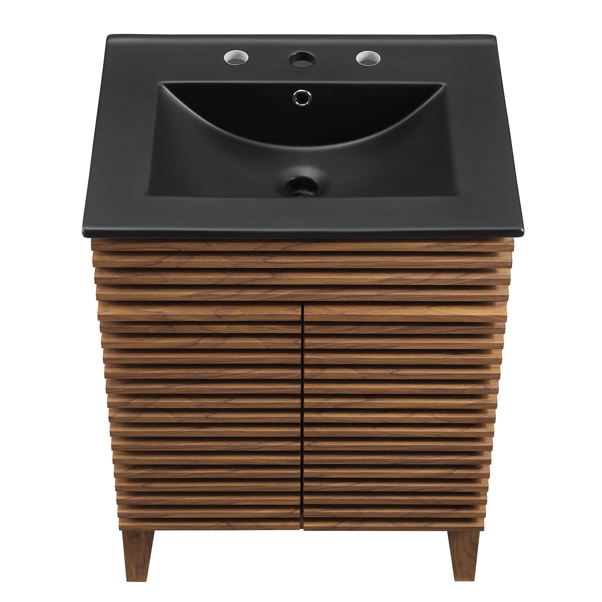 Render 24" Bathroom Vanity - Walnut Black