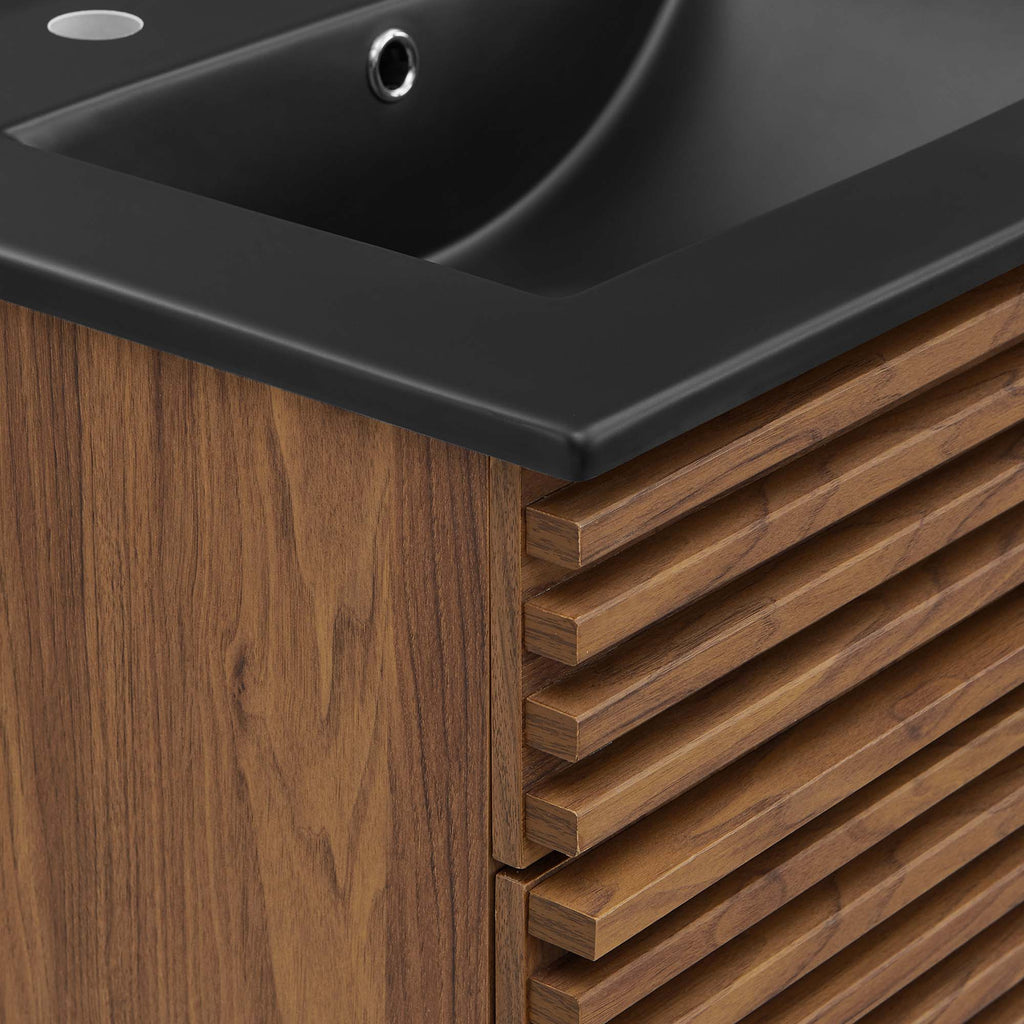 Render 24" Bathroom Vanity - Walnut Black