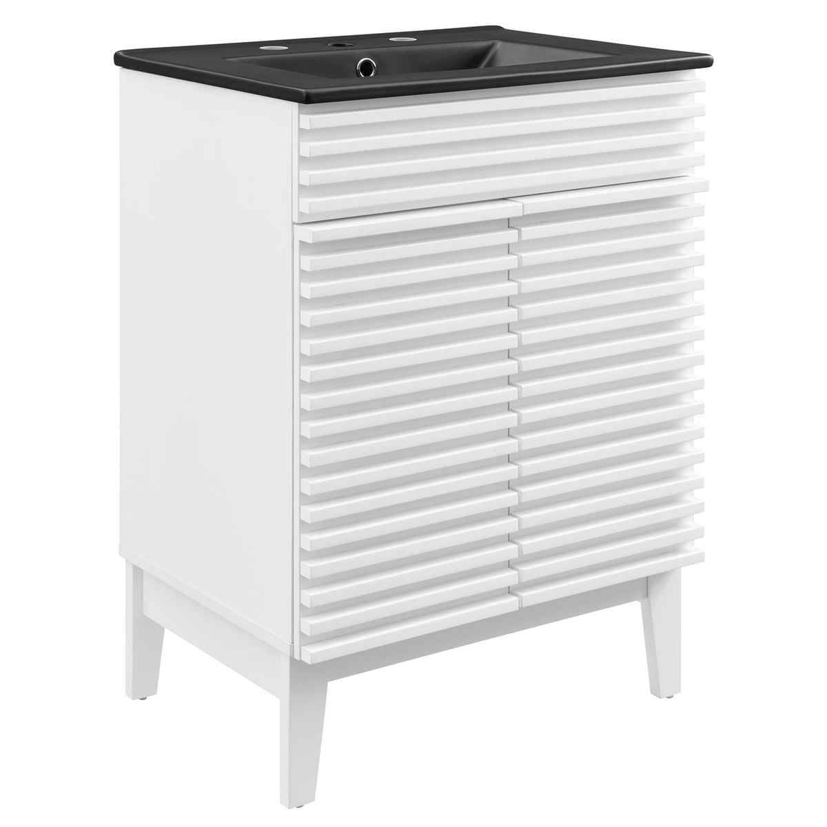 Render 24" Bathroom Vanity - White Black