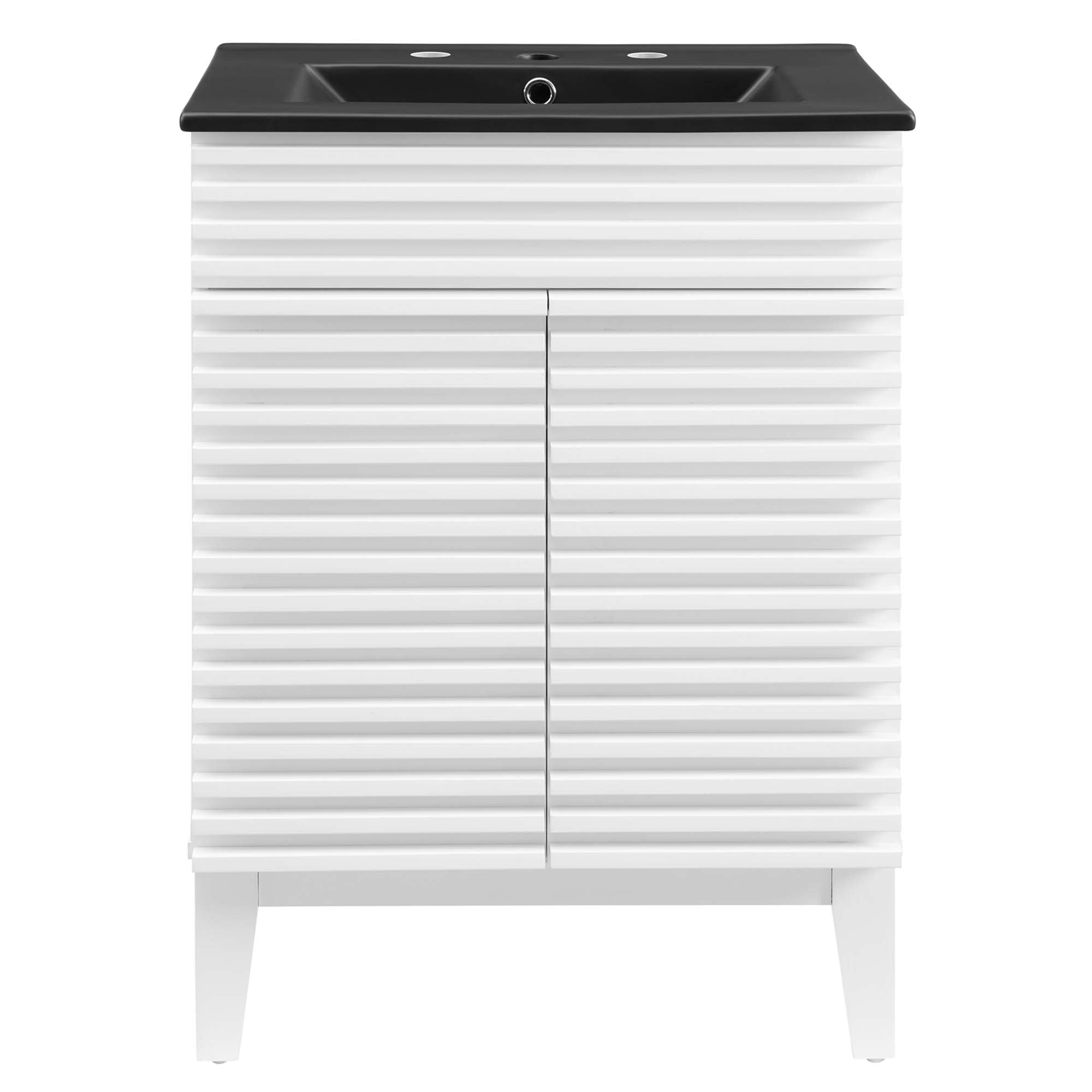 Render 24" Bathroom Vanity - White Black