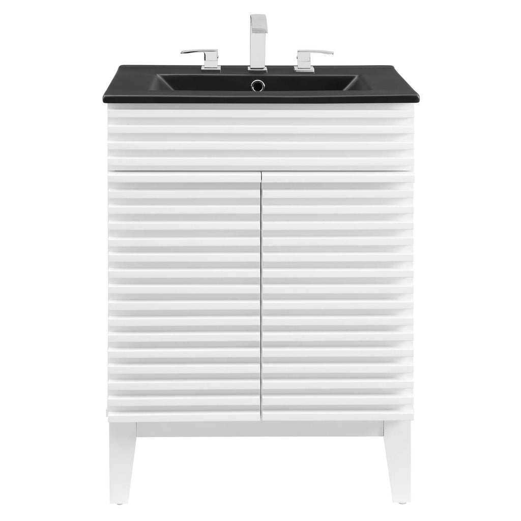 Render 24" Bathroom Vanity - White Black