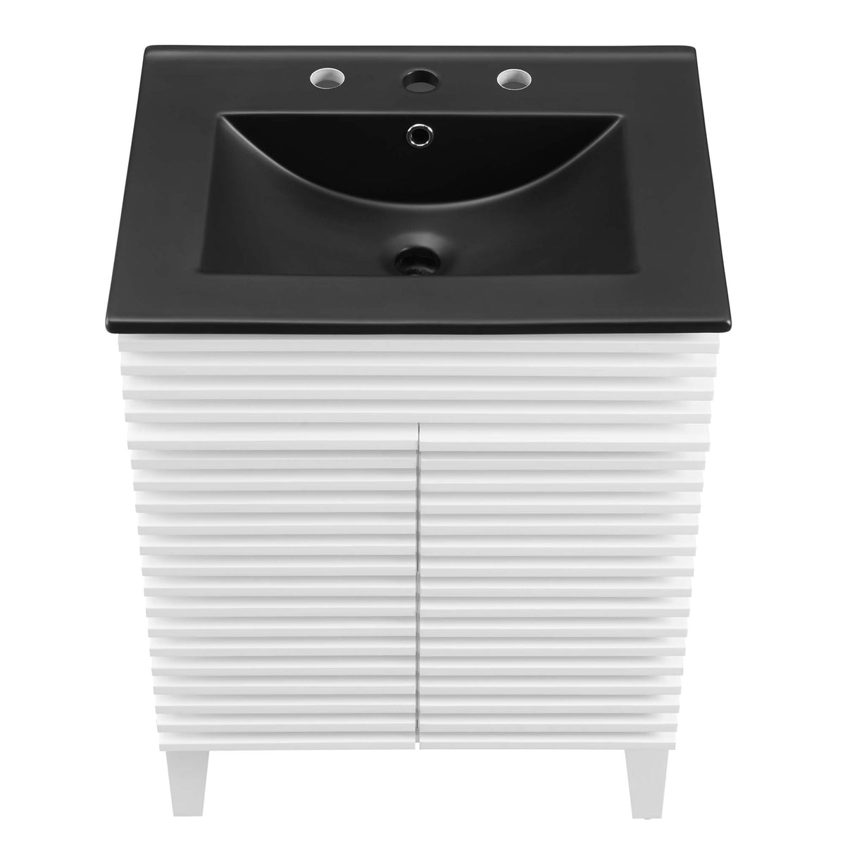 Render 24" Bathroom Vanity - White Black