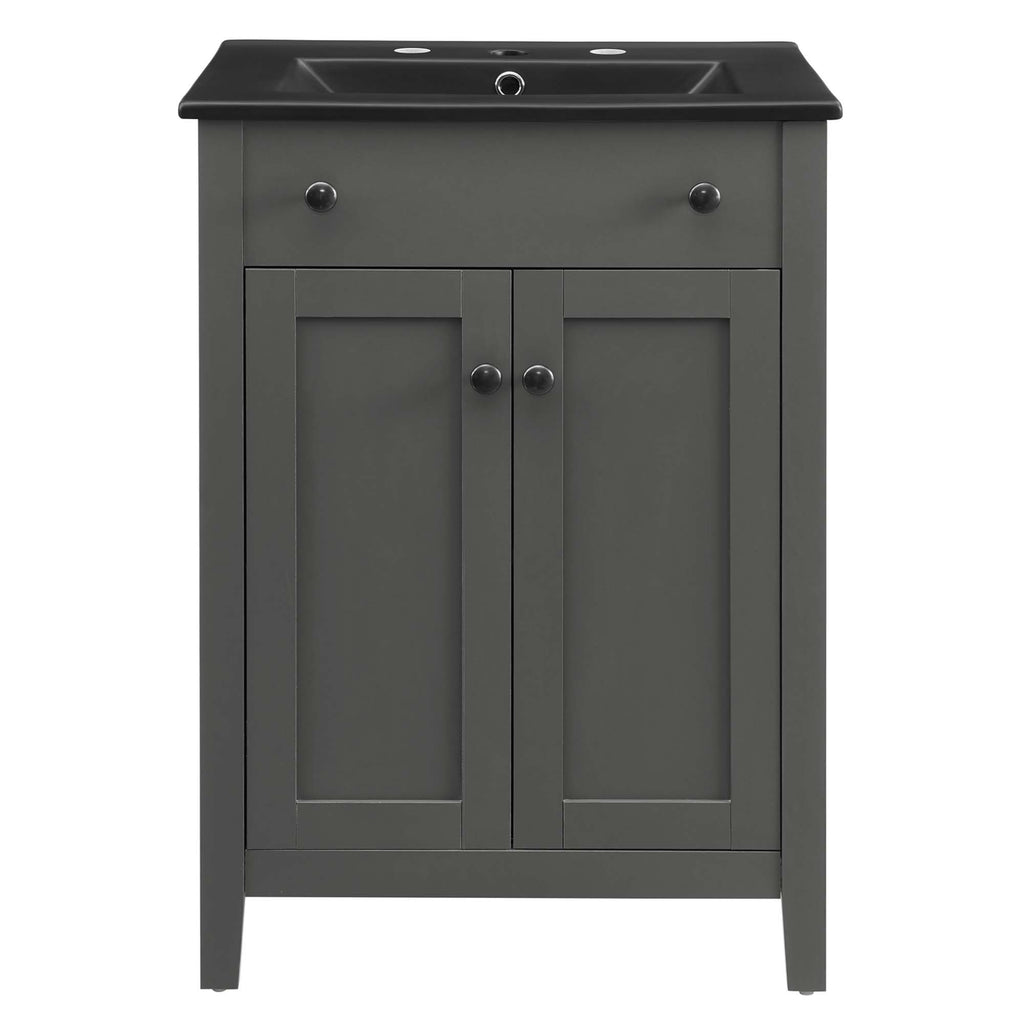 Nantucket 24" Bathroom Vanity - Gray Black