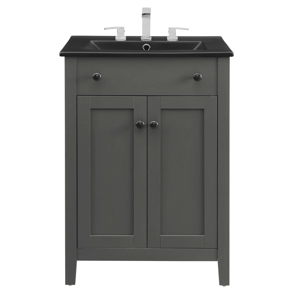 Nantucket 24" Bathroom Vanity - Gray Black
