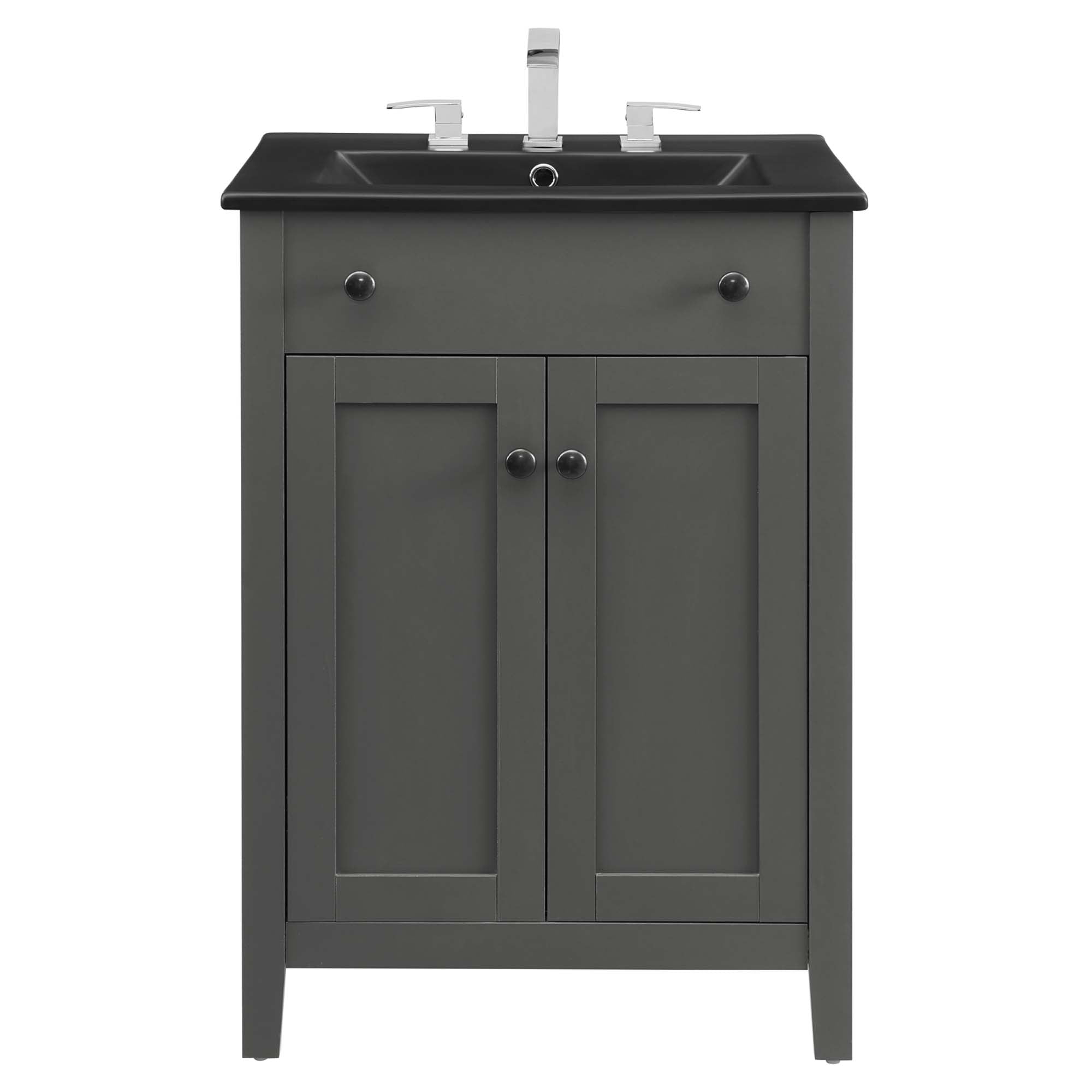 Nantucket 24" Bathroom Vanity - Gray Black