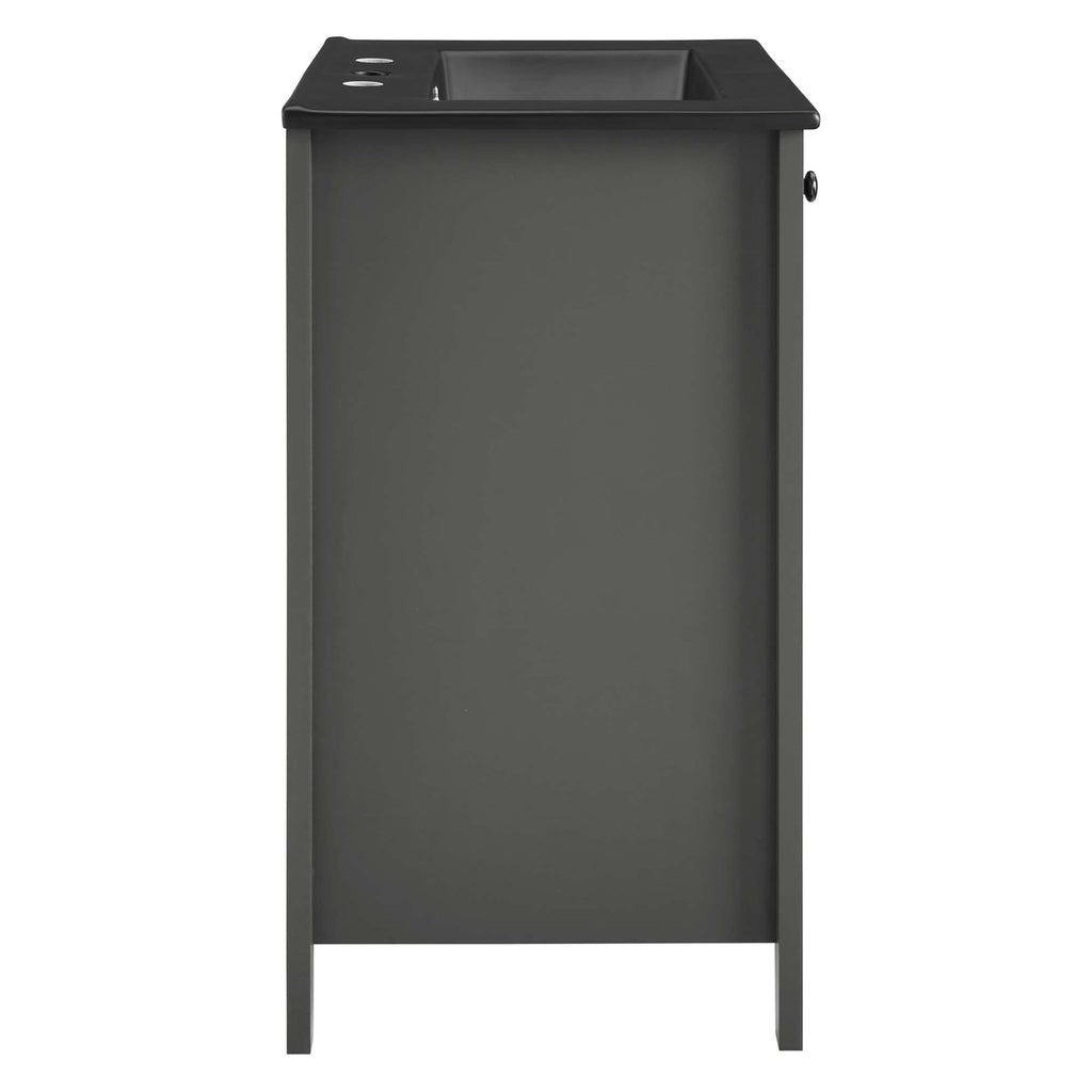 Nantucket 24" Bathroom Vanity - Gray Black