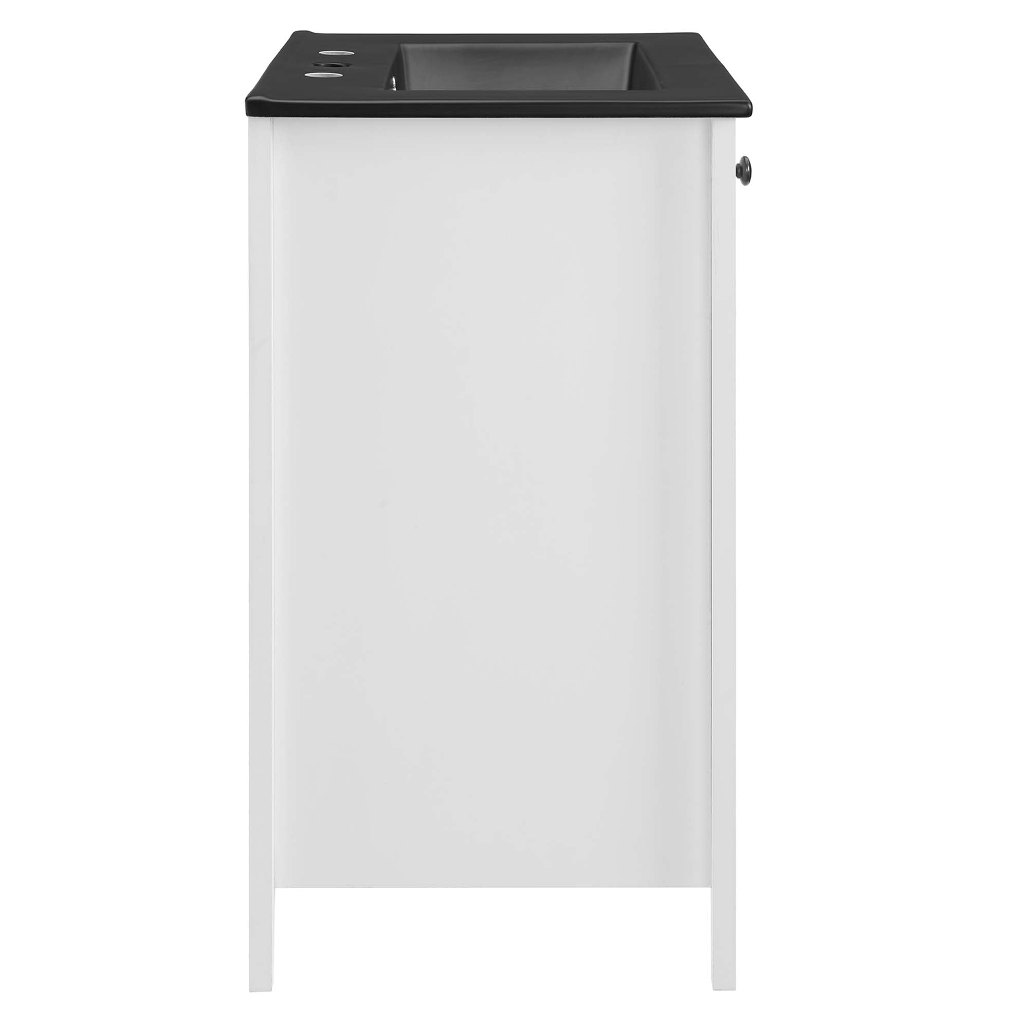 Nantucket 24" Bathroom Vanity - White Black