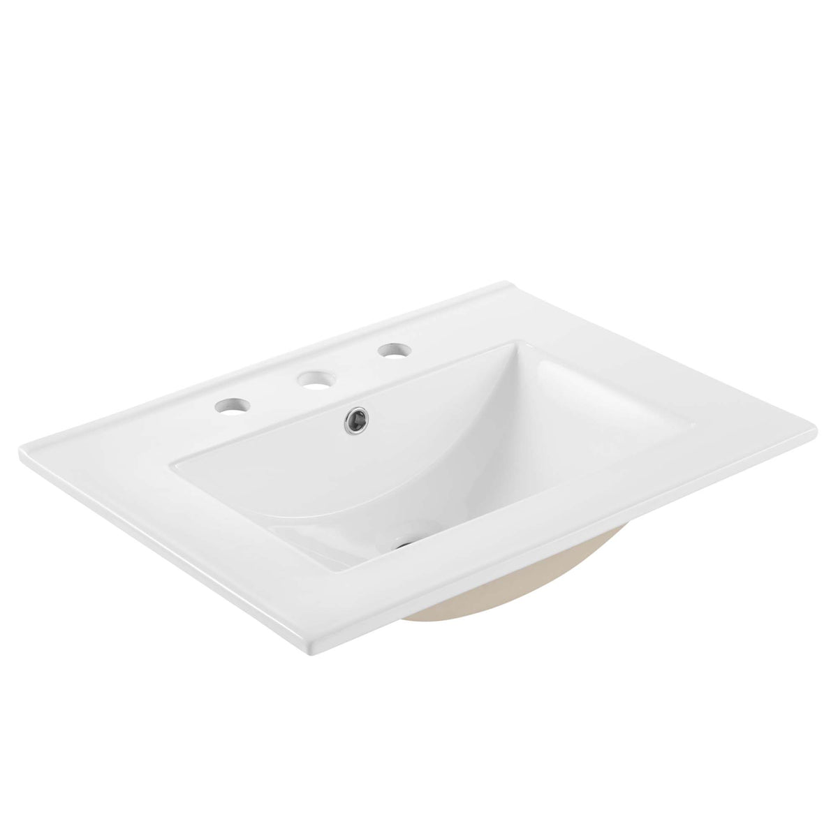 Maybelle 24" Wall-Mount Bathroom Vanity - White White