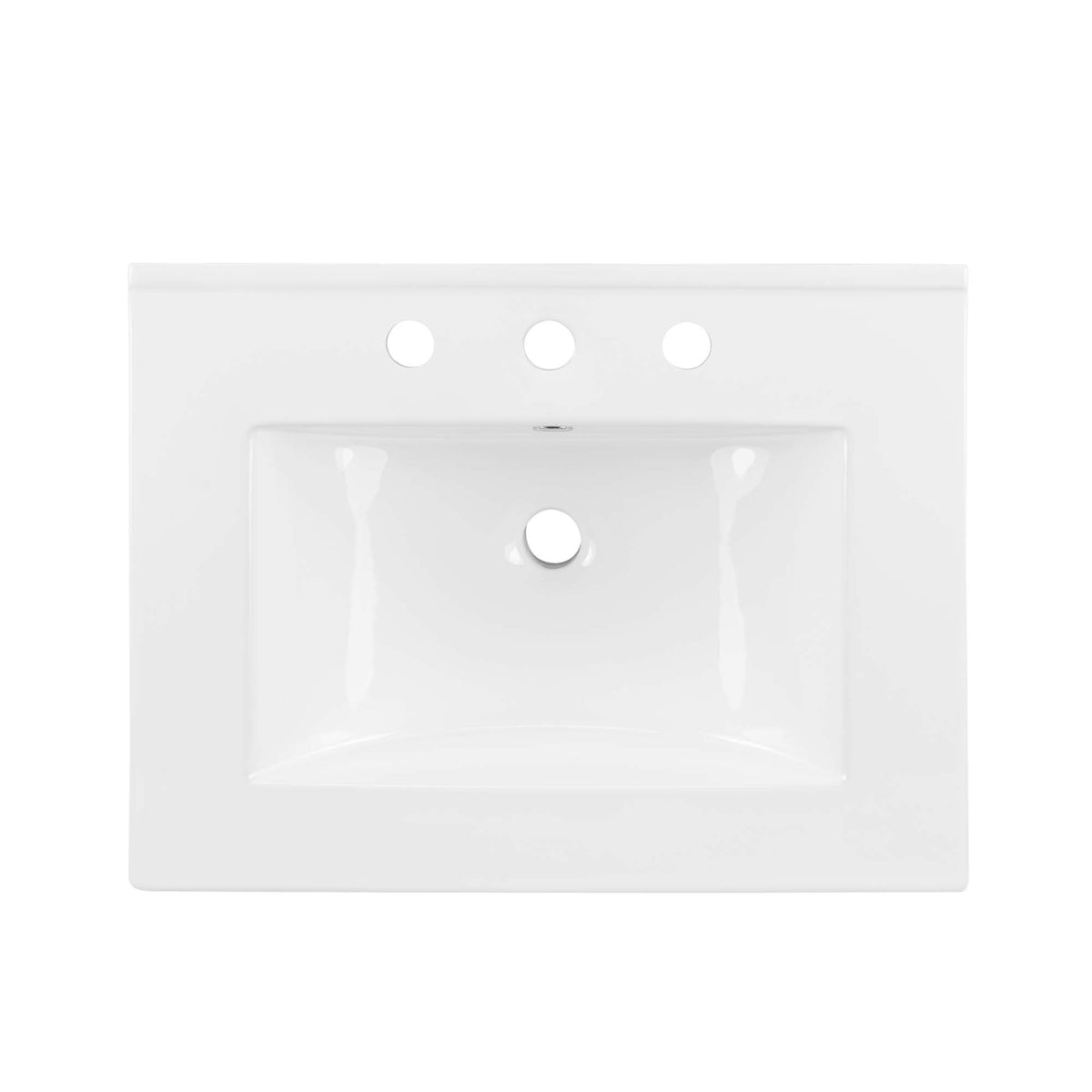 Maybelle 24" Wall-Mount Bathroom Vanity - White White