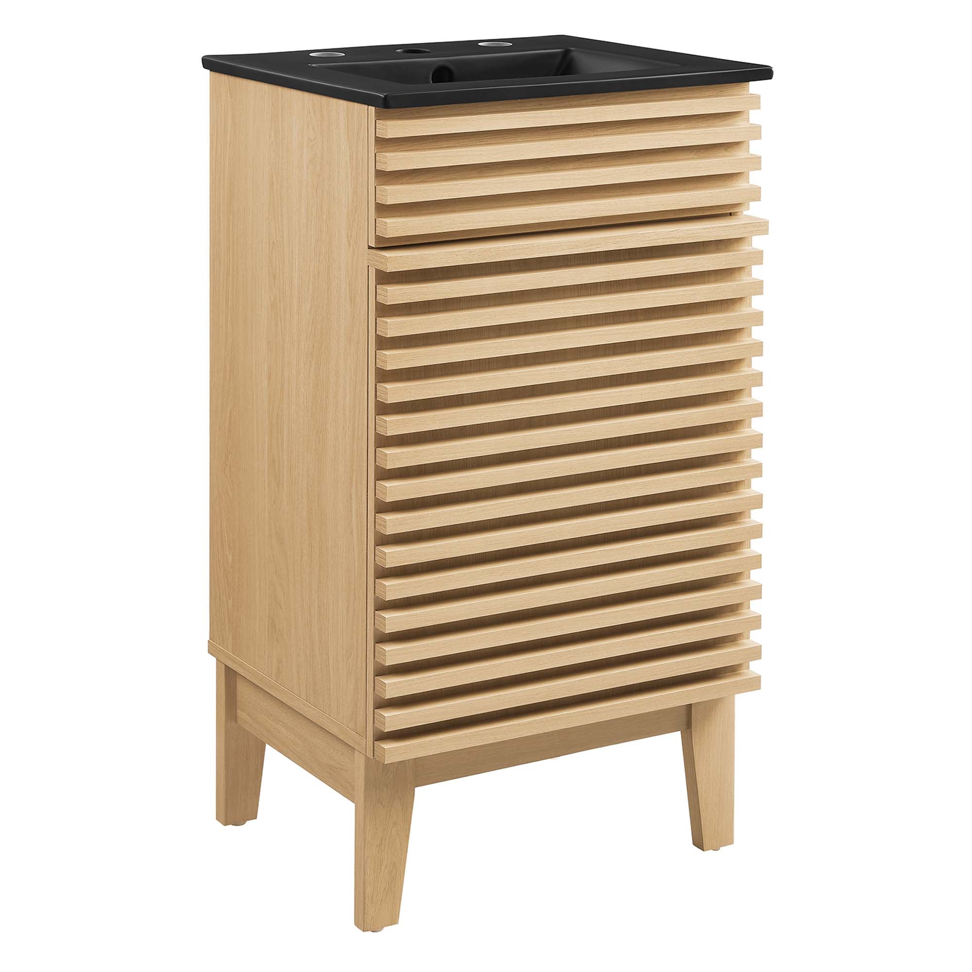 Render 18" Bathroom Vanity - Oak Black