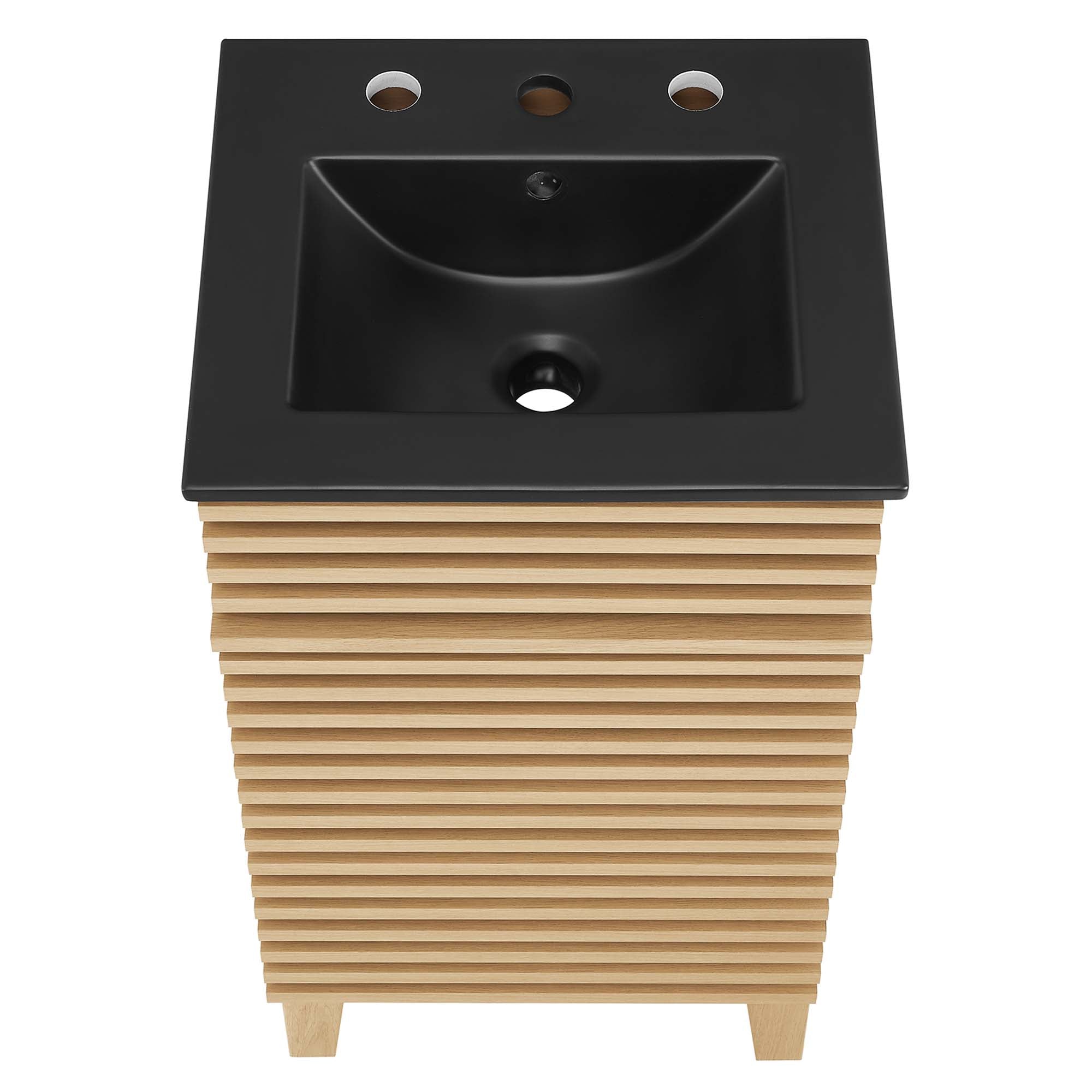 Render 18" Bathroom Vanity - Oak Black