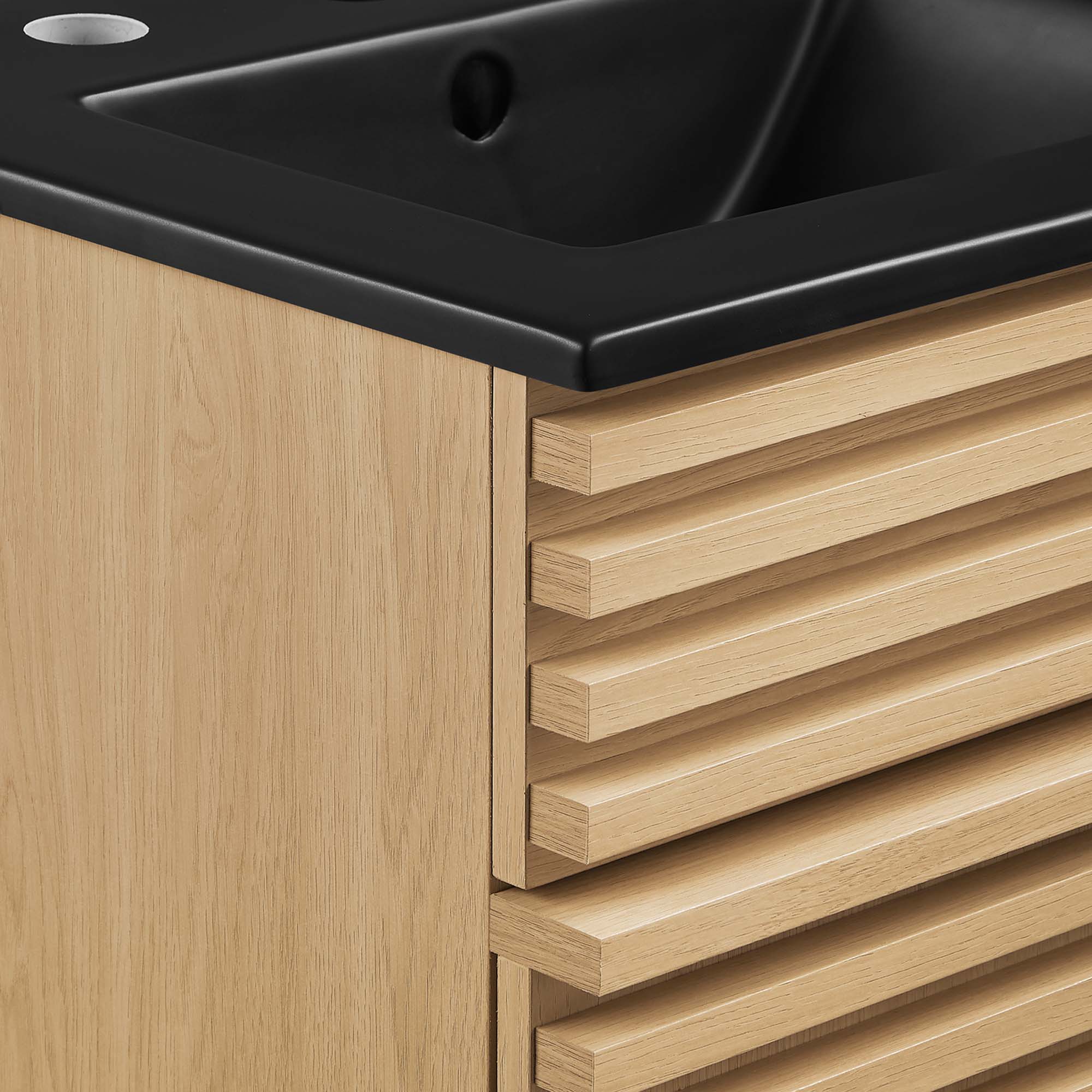 Render 18" Bathroom Vanity - Oak Black