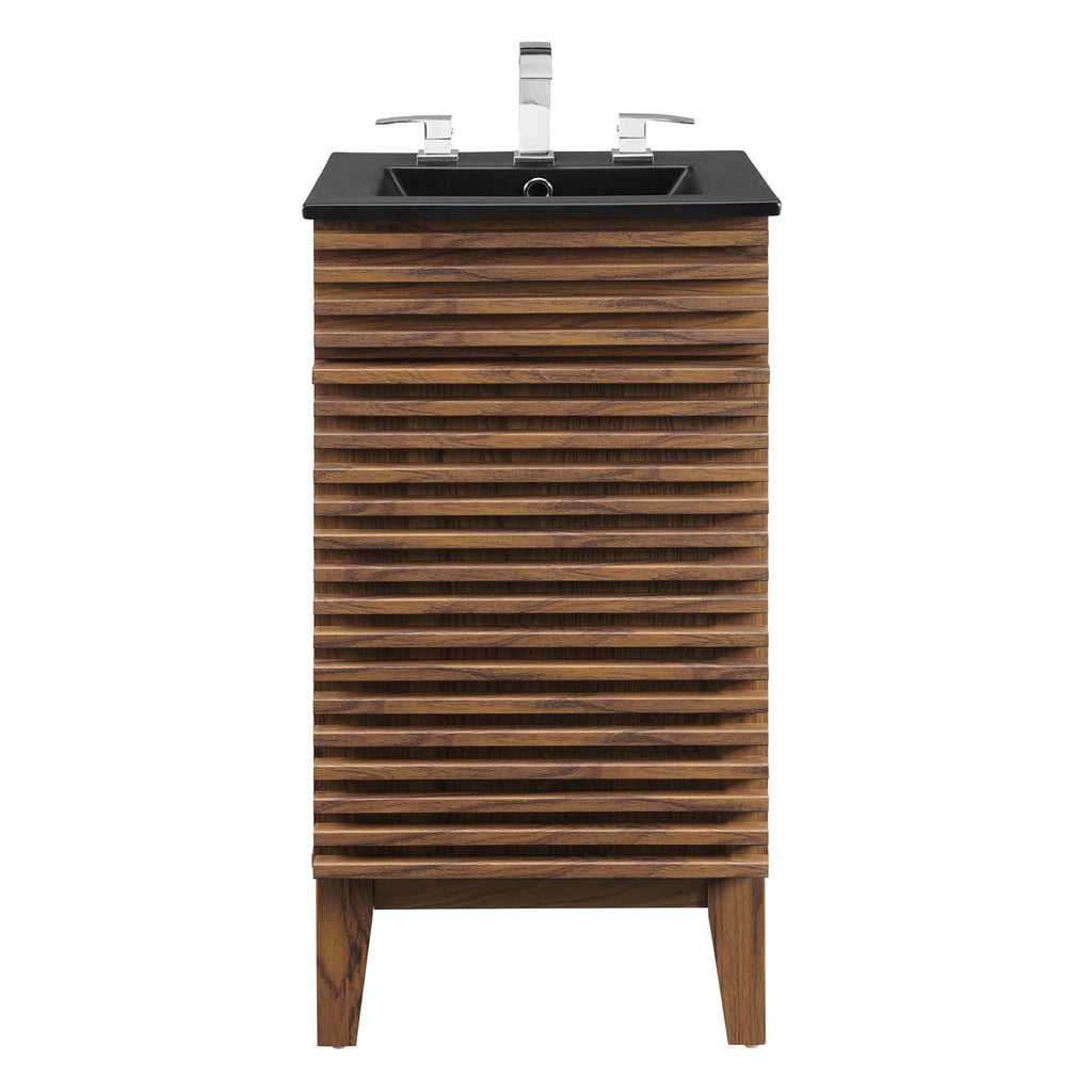 Render 18" Bathroom Vanity - Walnut Black