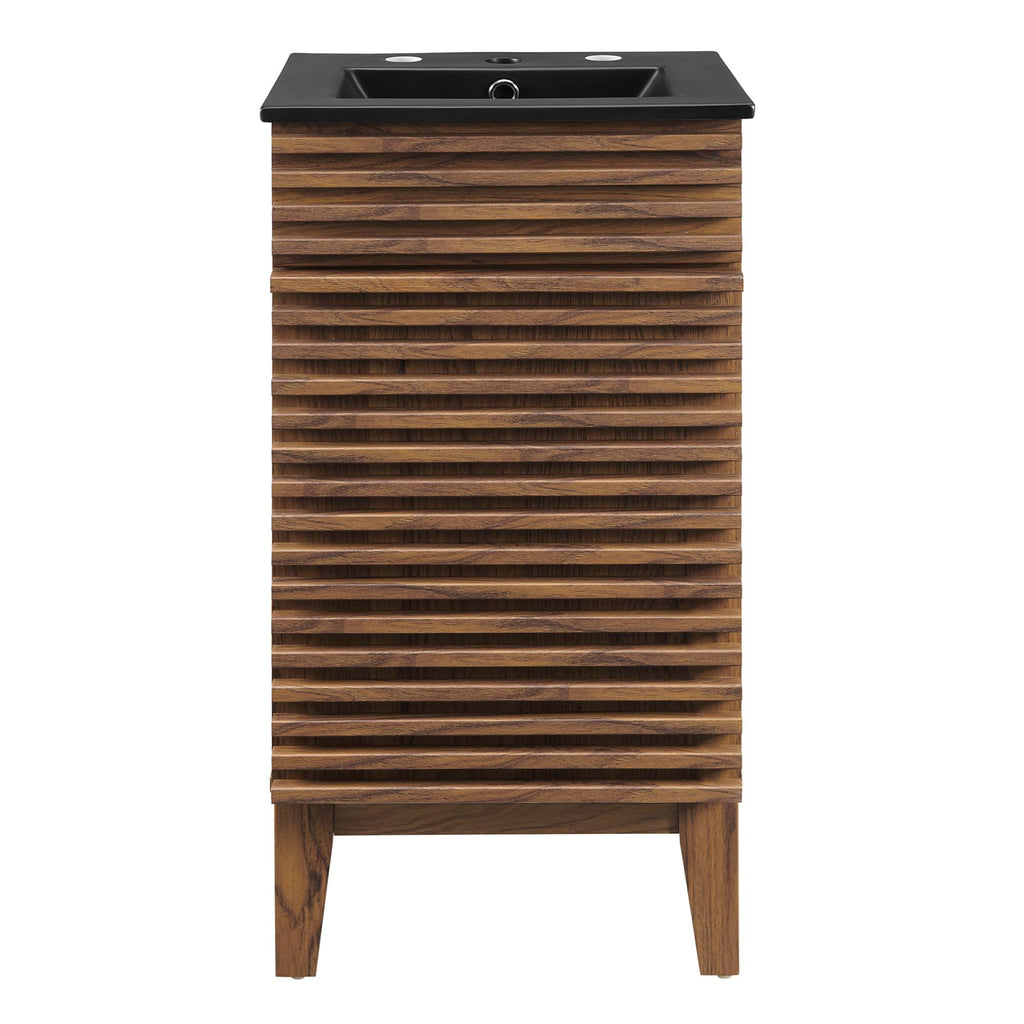 Render 18" Bathroom Vanity - Walnut Black