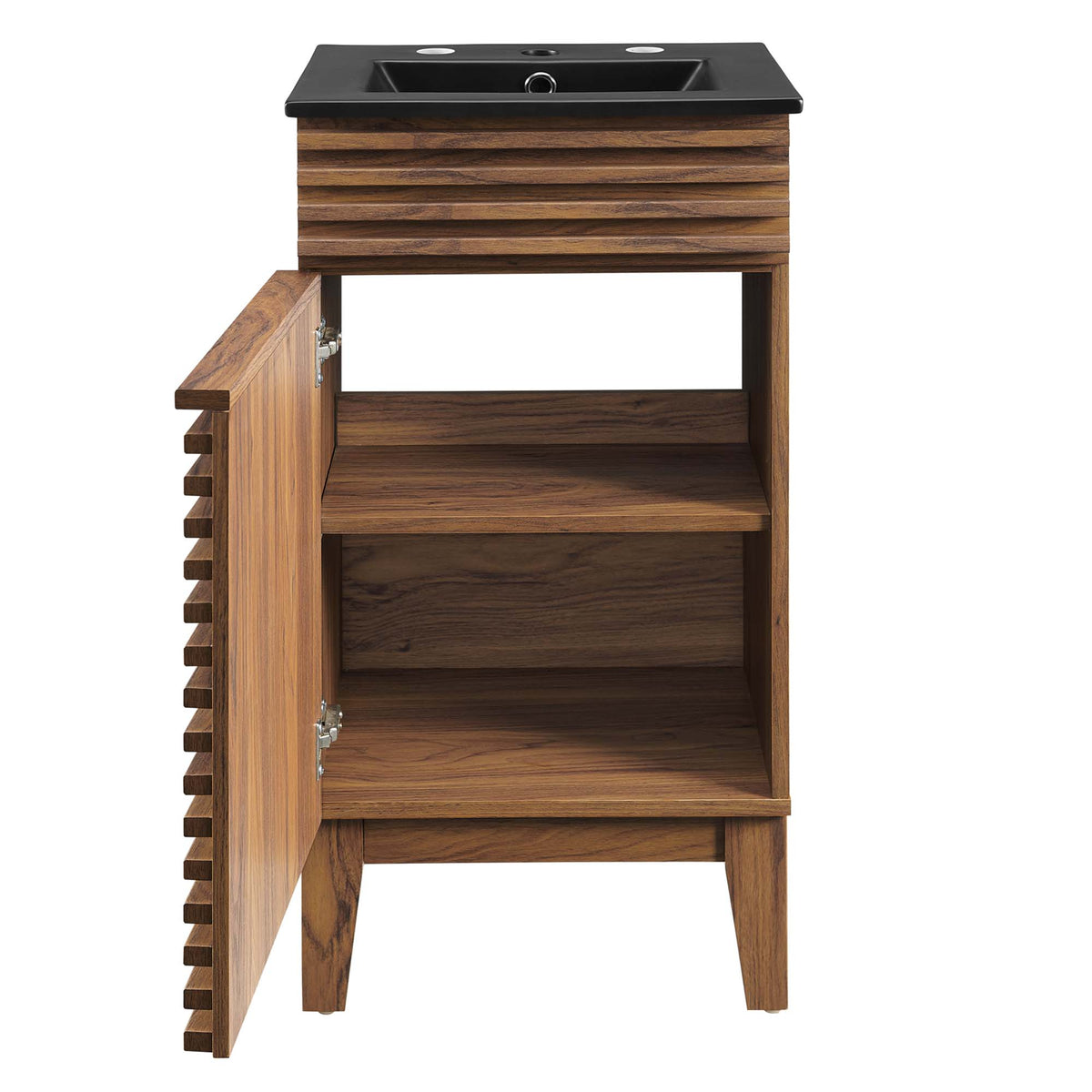 Render 18" Bathroom Vanity - Walnut Black