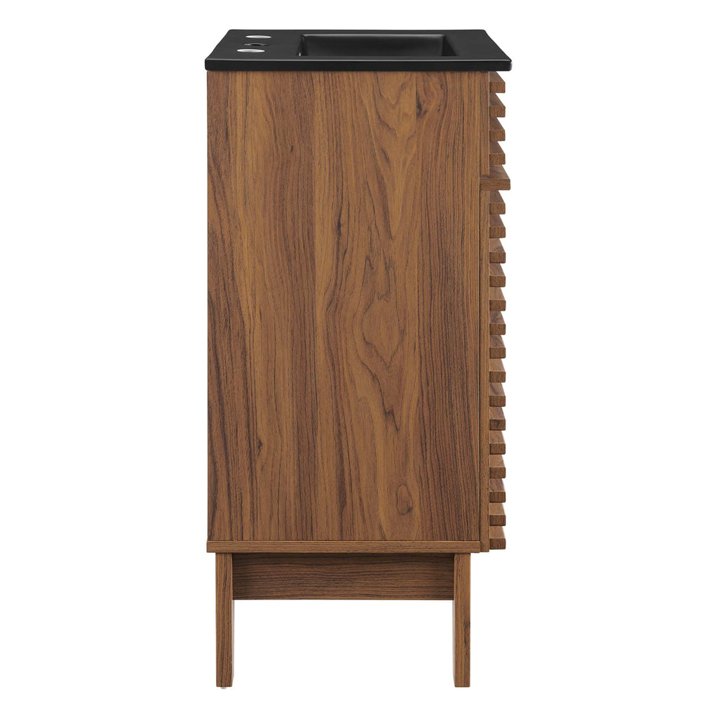 Render 18" Bathroom Vanity - Walnut Black