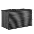 Render 36" Wall-Mount Bathroom Vanity - Charcoal Black