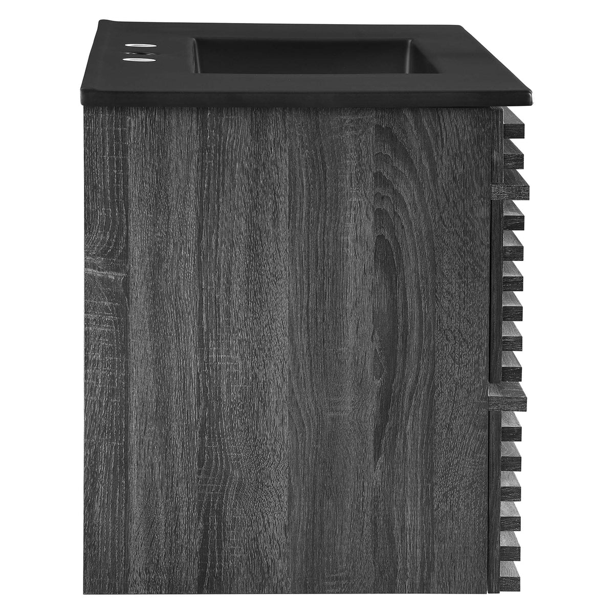 Render 36" Wall-Mount Bathroom Vanity - Charcoal Black