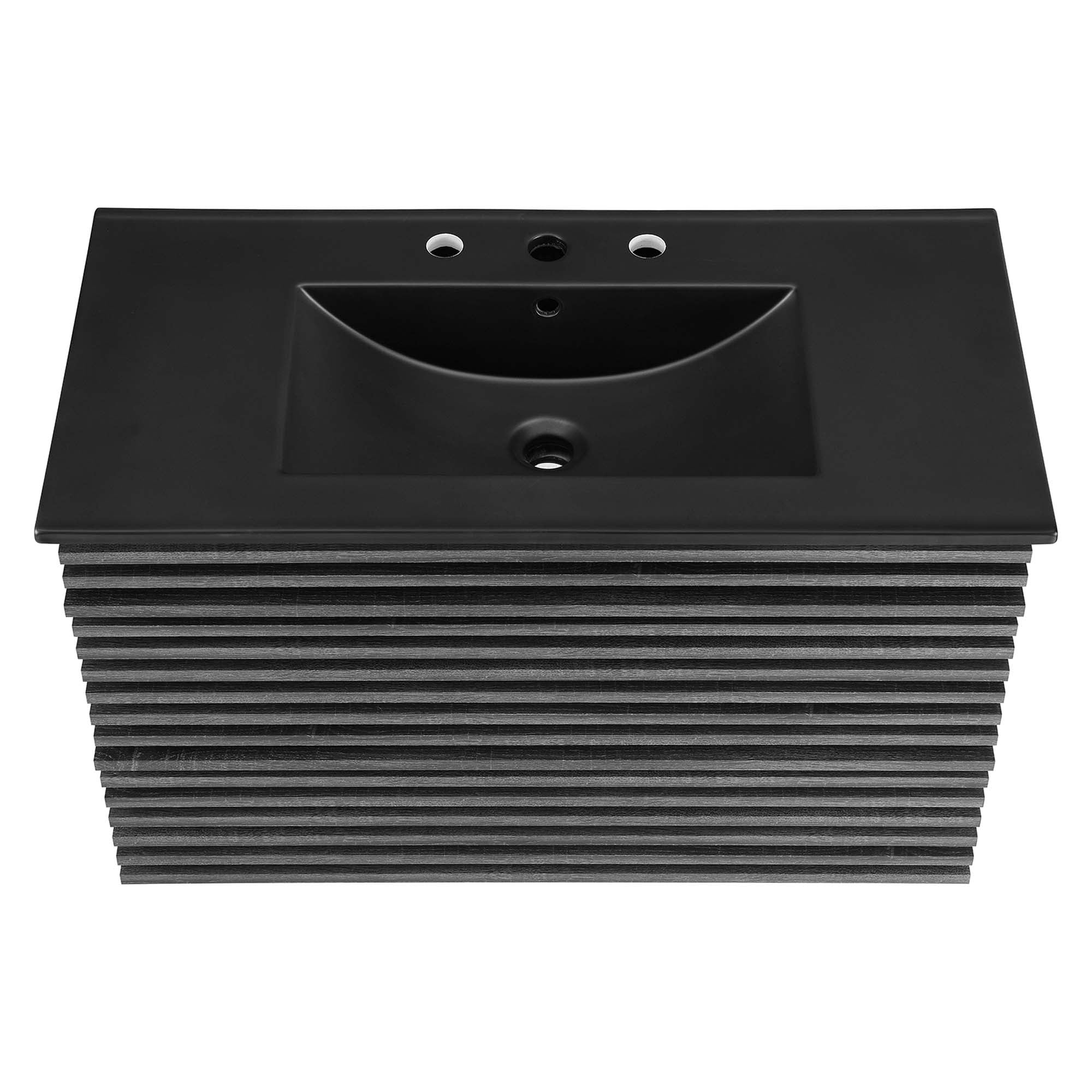 Render 36" Wall-Mount Bathroom Vanity - Charcoal Black