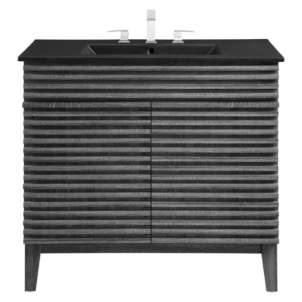 Render 36" Bathroom Vanity - Charcoal Black