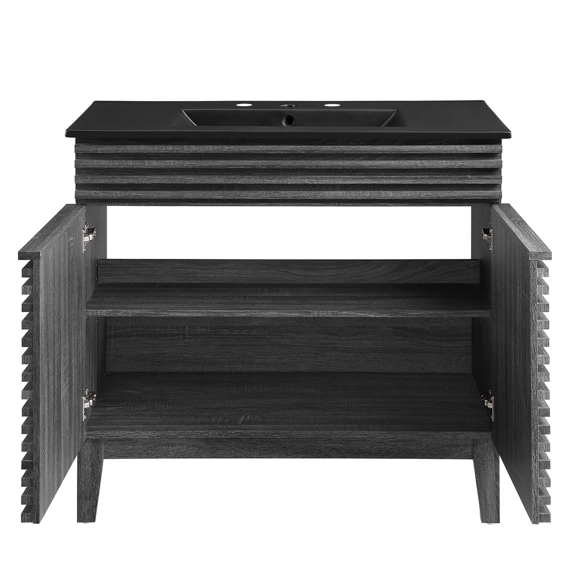 Render 36" Bathroom Vanity - Charcoal Black