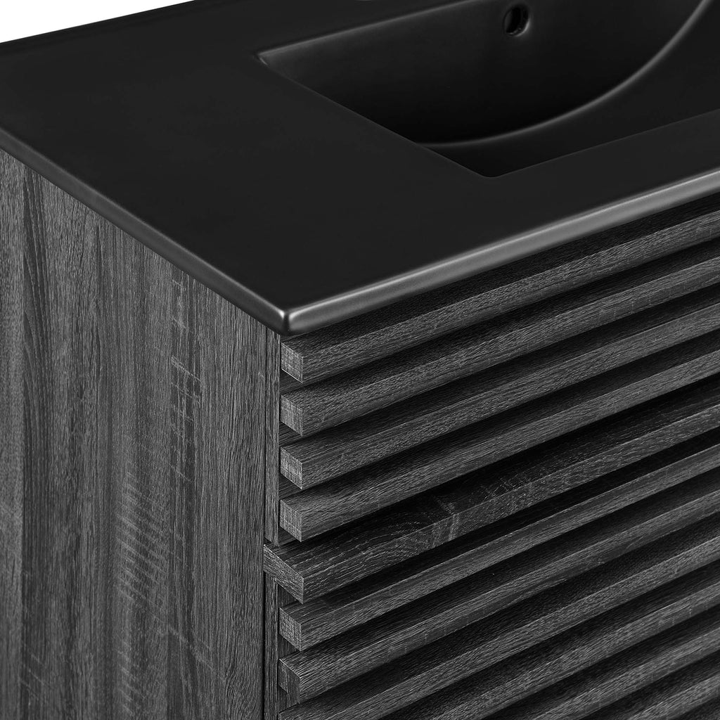 Render 36" Bathroom Vanity - Charcoal Black