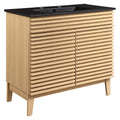 Render 36" Bathroom Vanity - Oak Black