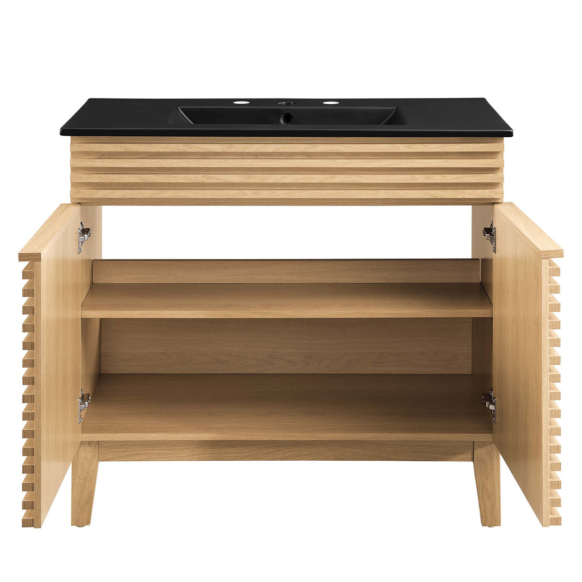 Render 36" Bathroom Vanity - Oak Black