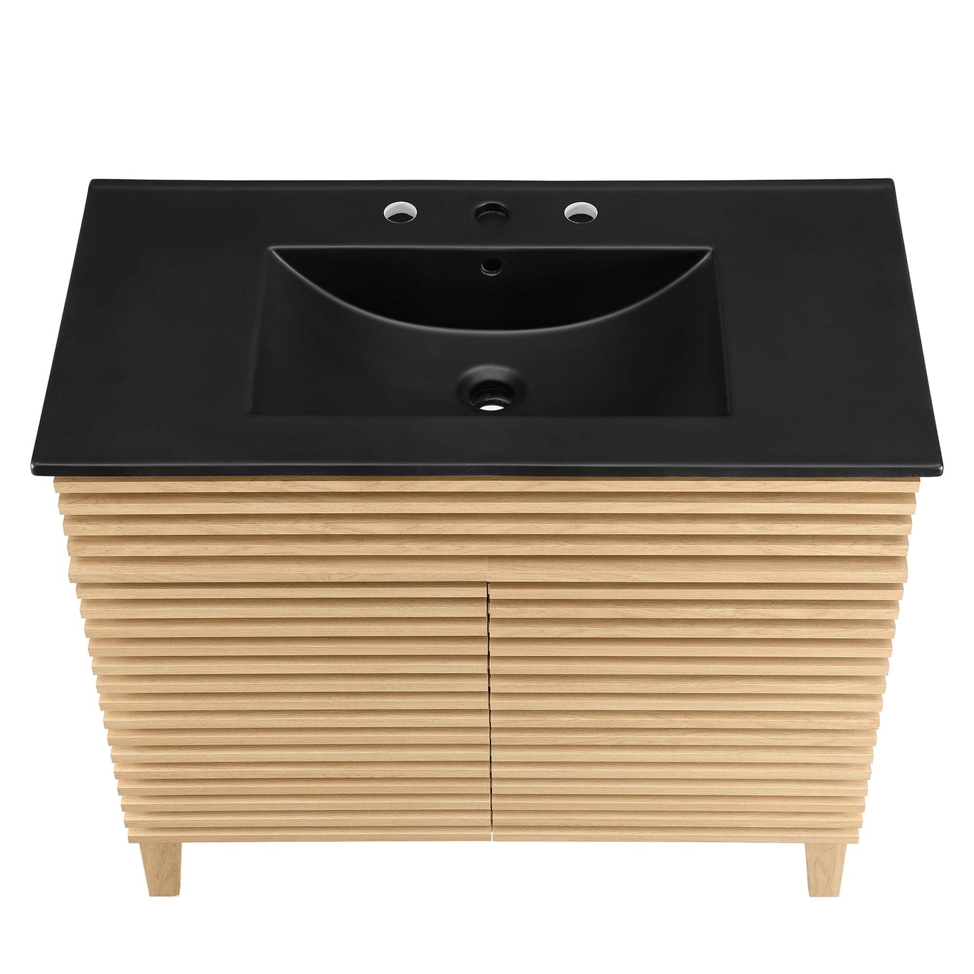 Render 36" Bathroom Vanity - Oak Black