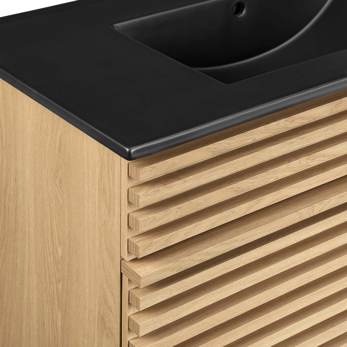 Render 36" Bathroom Vanity - Oak Black