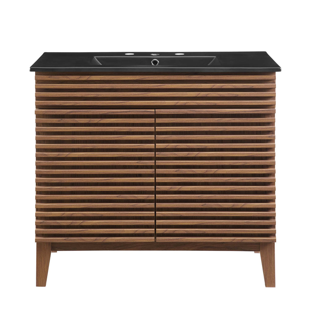 Render 36" Bathroom Vanity - Walnut Black