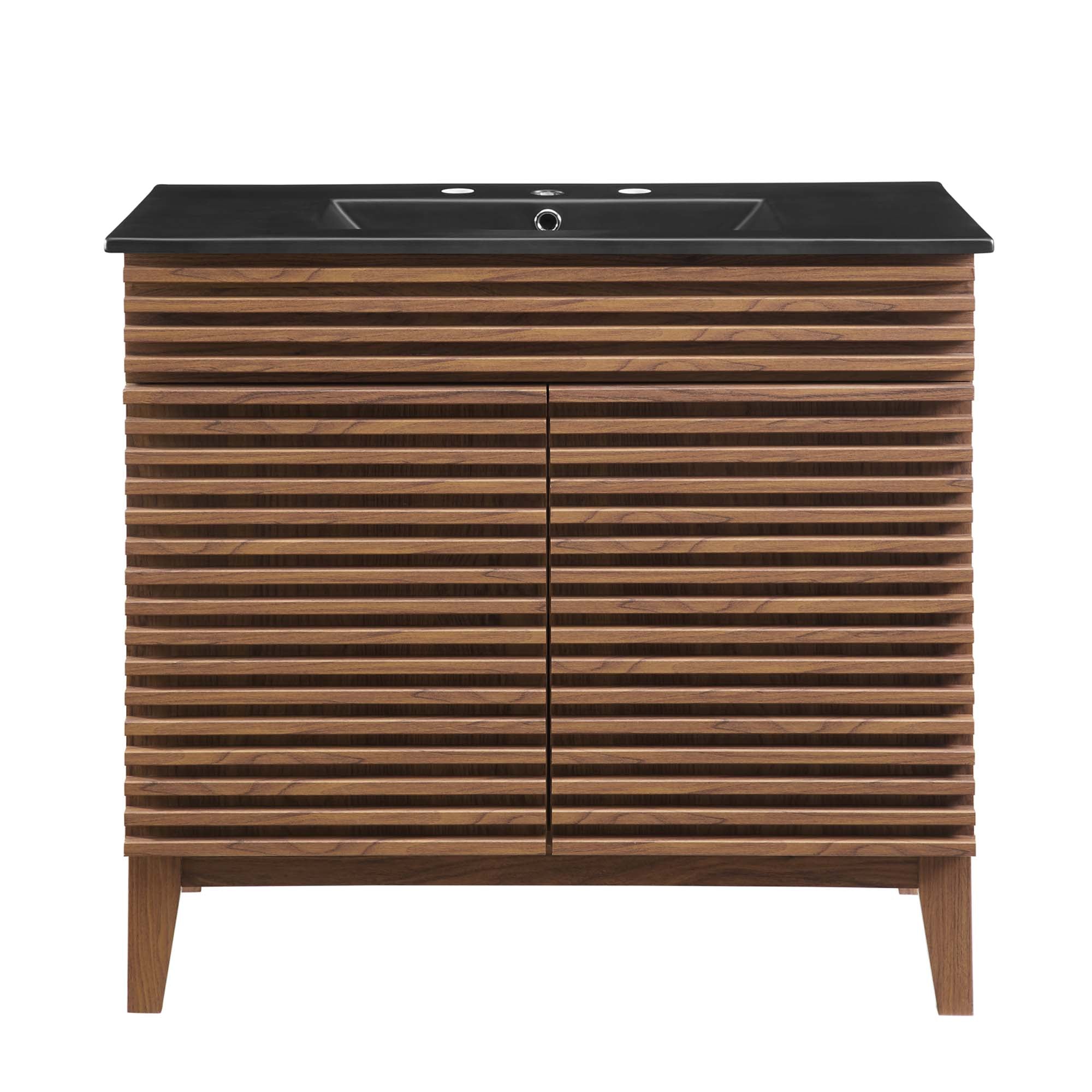 Render 36" Bathroom Vanity - Walnut Black