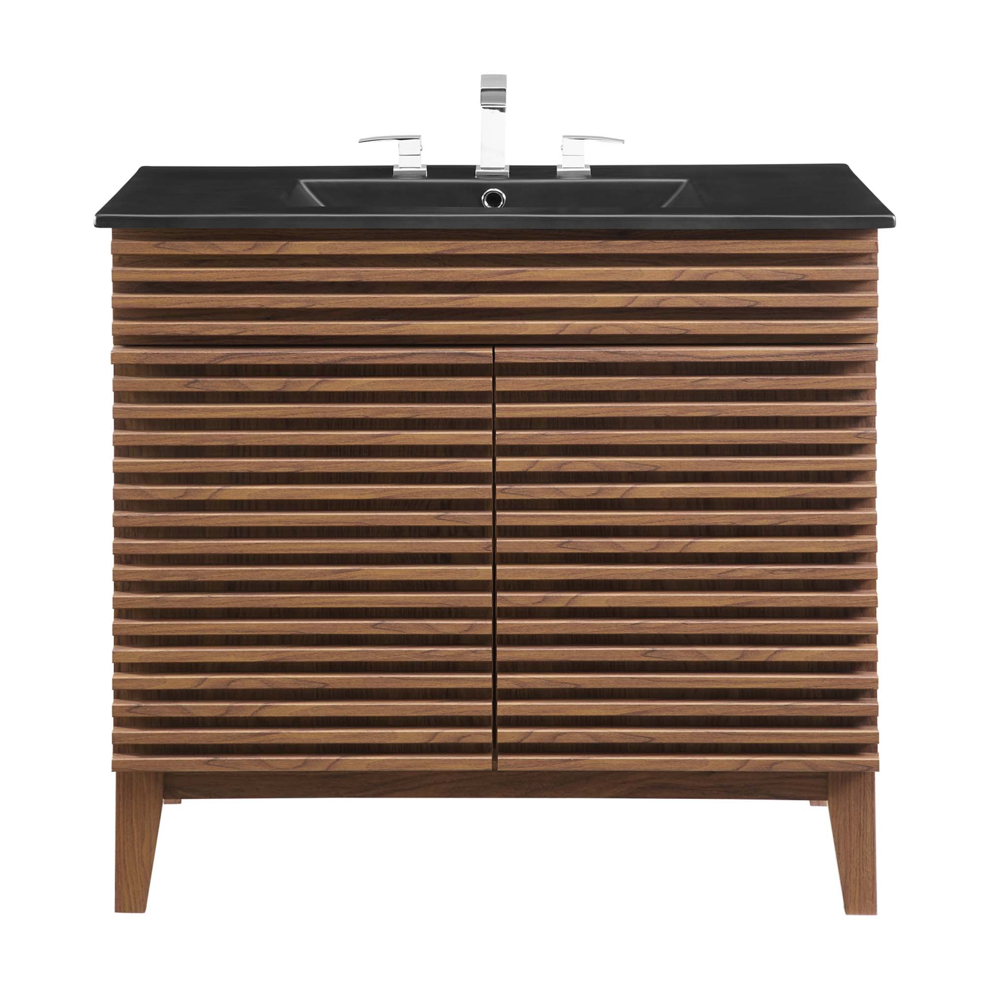 Render 36" Bathroom Vanity - Walnut Black