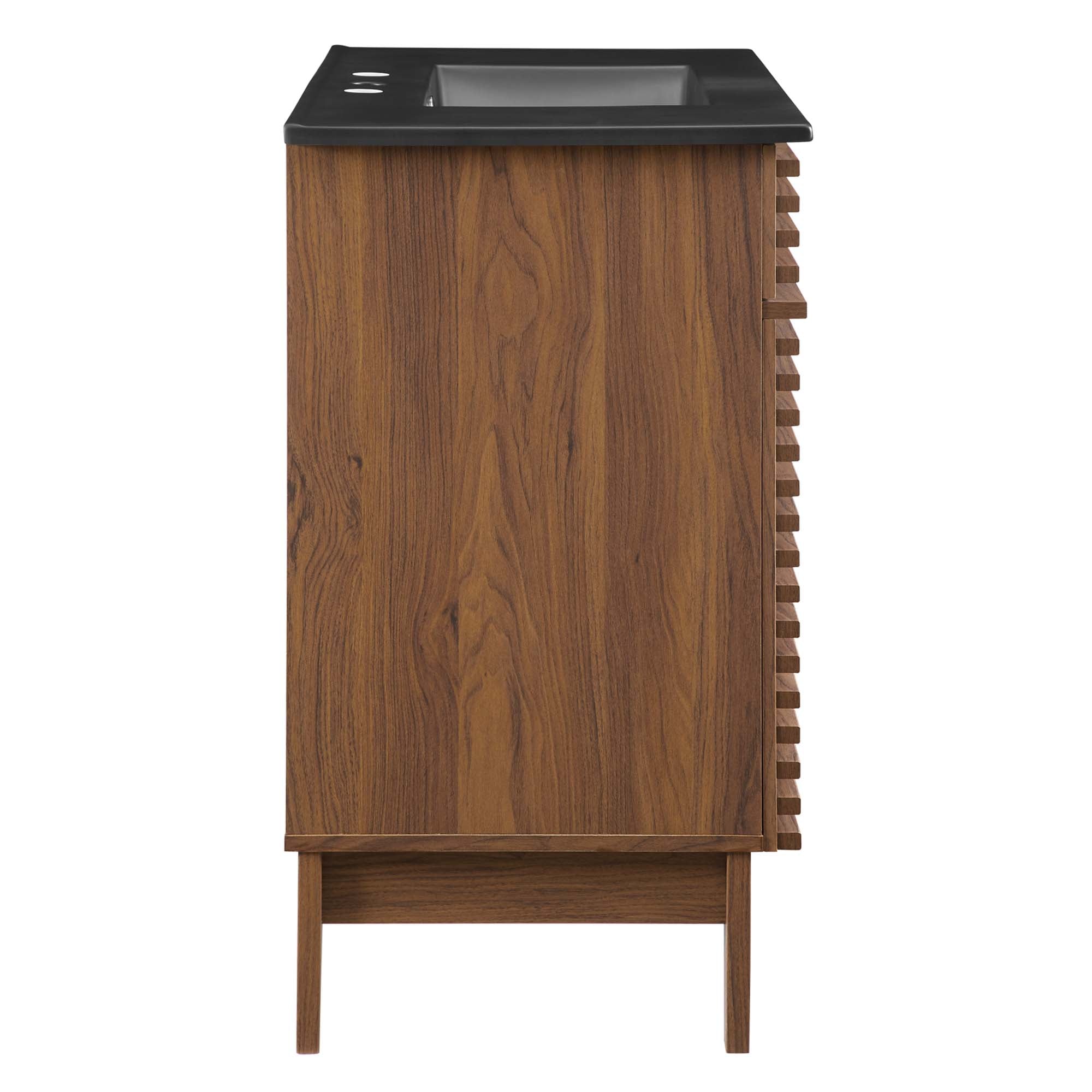 Render 36" Bathroom Vanity - Walnut Black