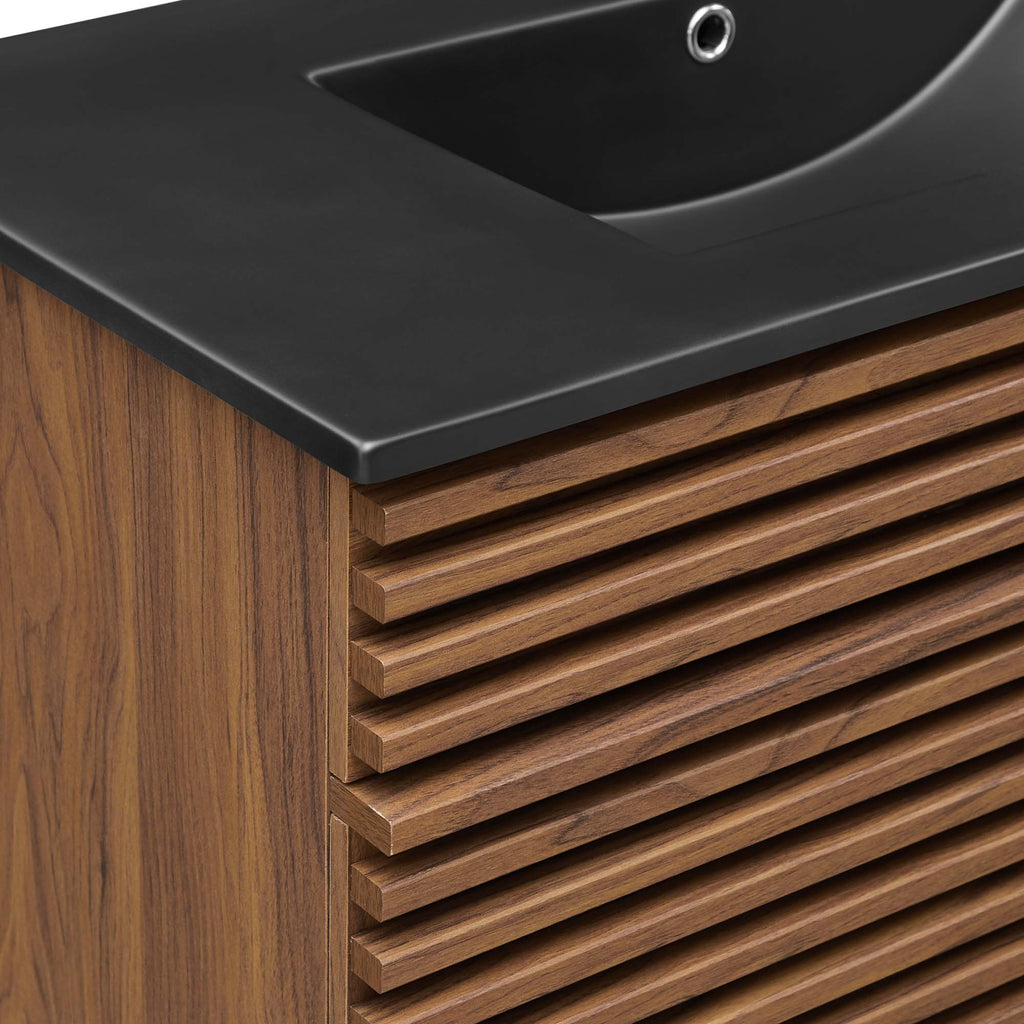 Render 36" Bathroom Vanity - Walnut Black