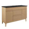Render 48" Single Sink Bathroom Vanity - Oak Black