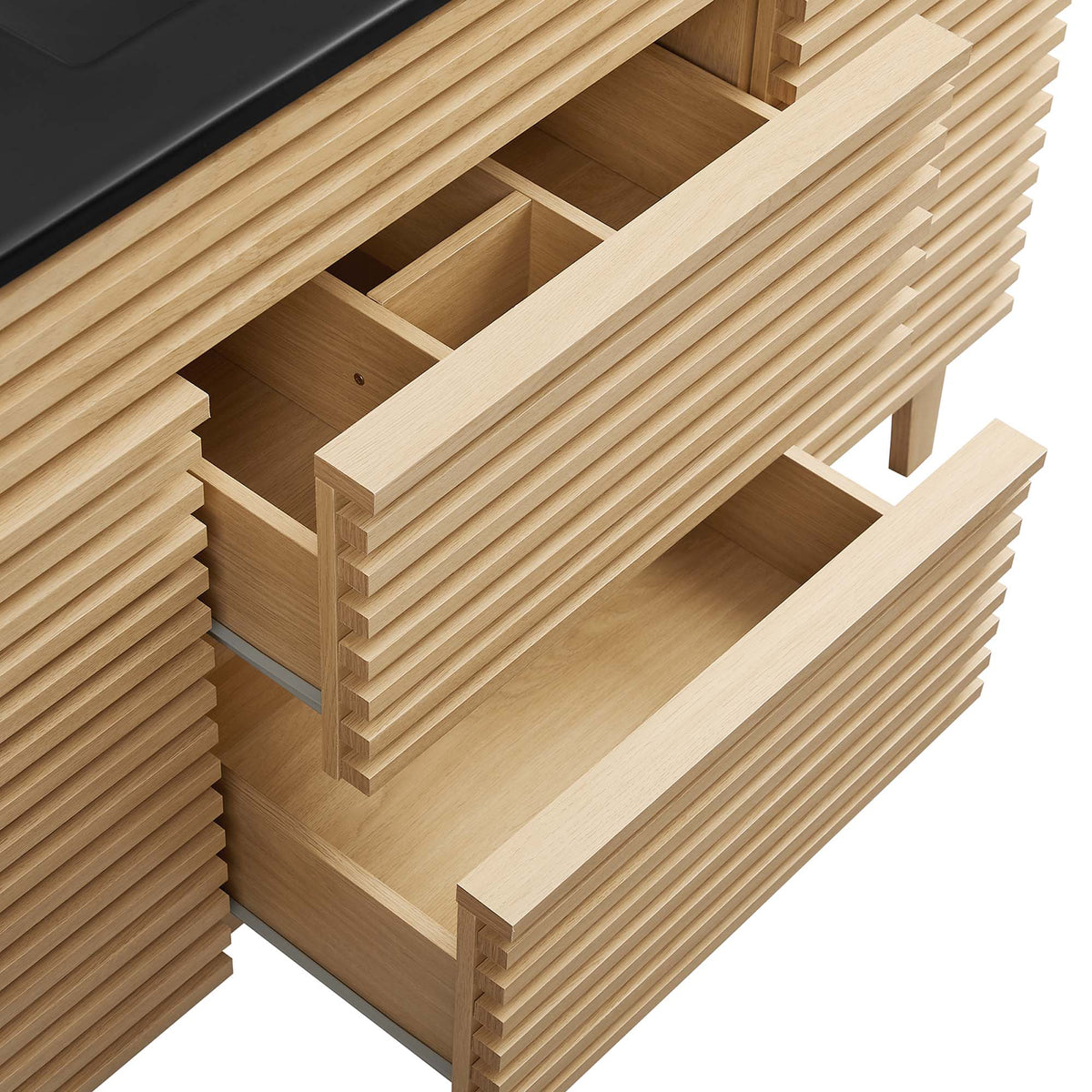Render 48" Single Sink Bathroom Vanity - Oak Black