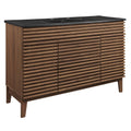 Render 48" Single Sink Bathroom Vanity - Walnut Black