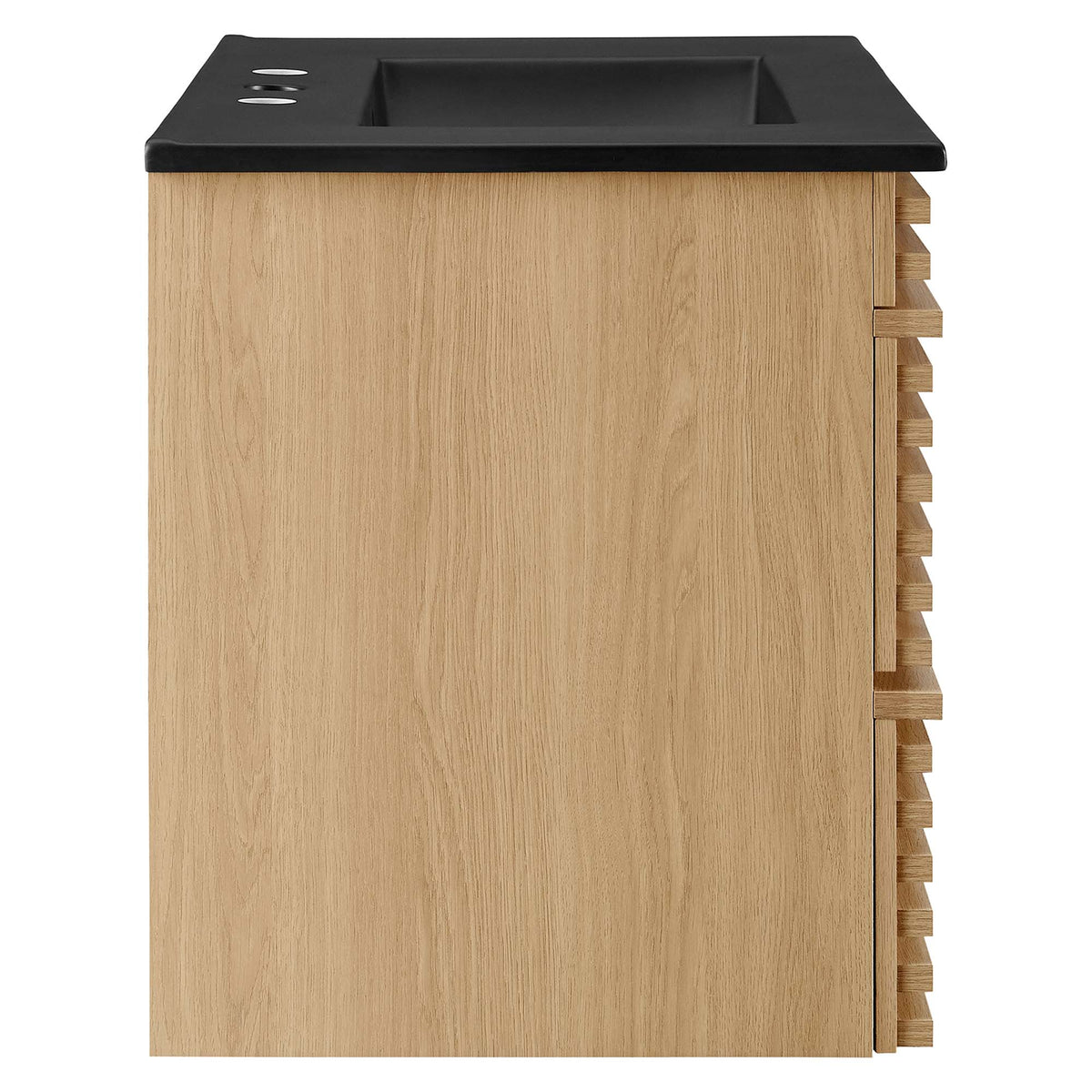 Render 30" Wall-Mount Bathroom Vanity - Oak Black