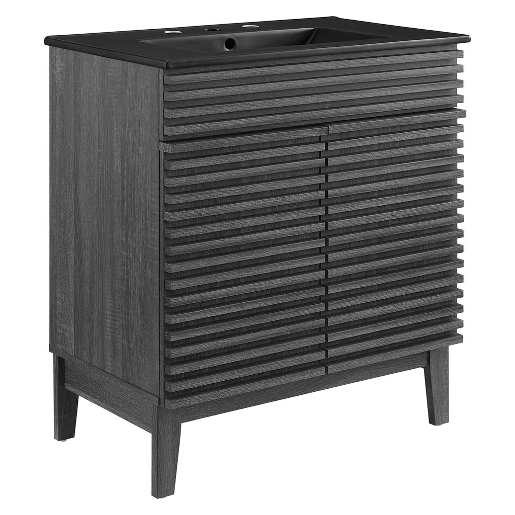 Render 30" Bathroom Vanity - Charcoal Black