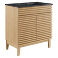 Render 30" Bathroom Vanity - Oak Black