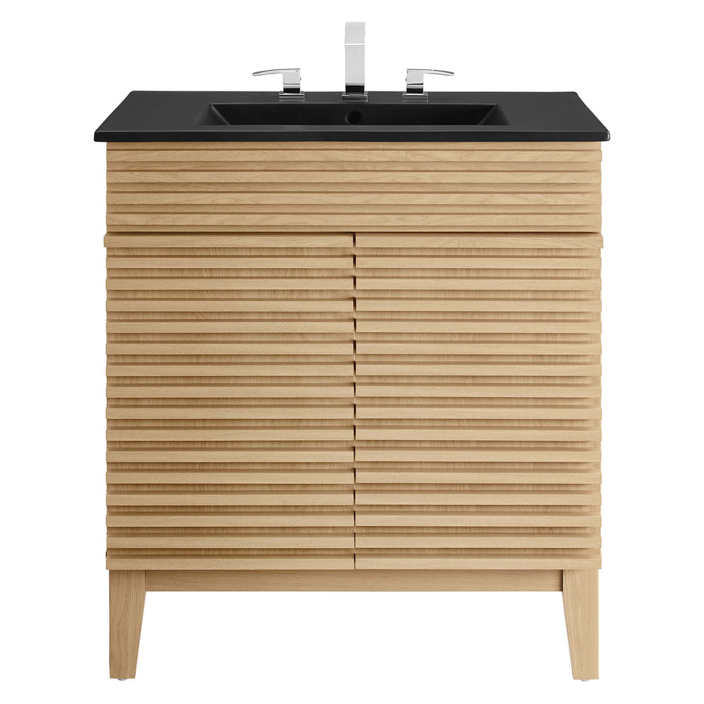 Render 30" Bathroom Vanity - Oak Black