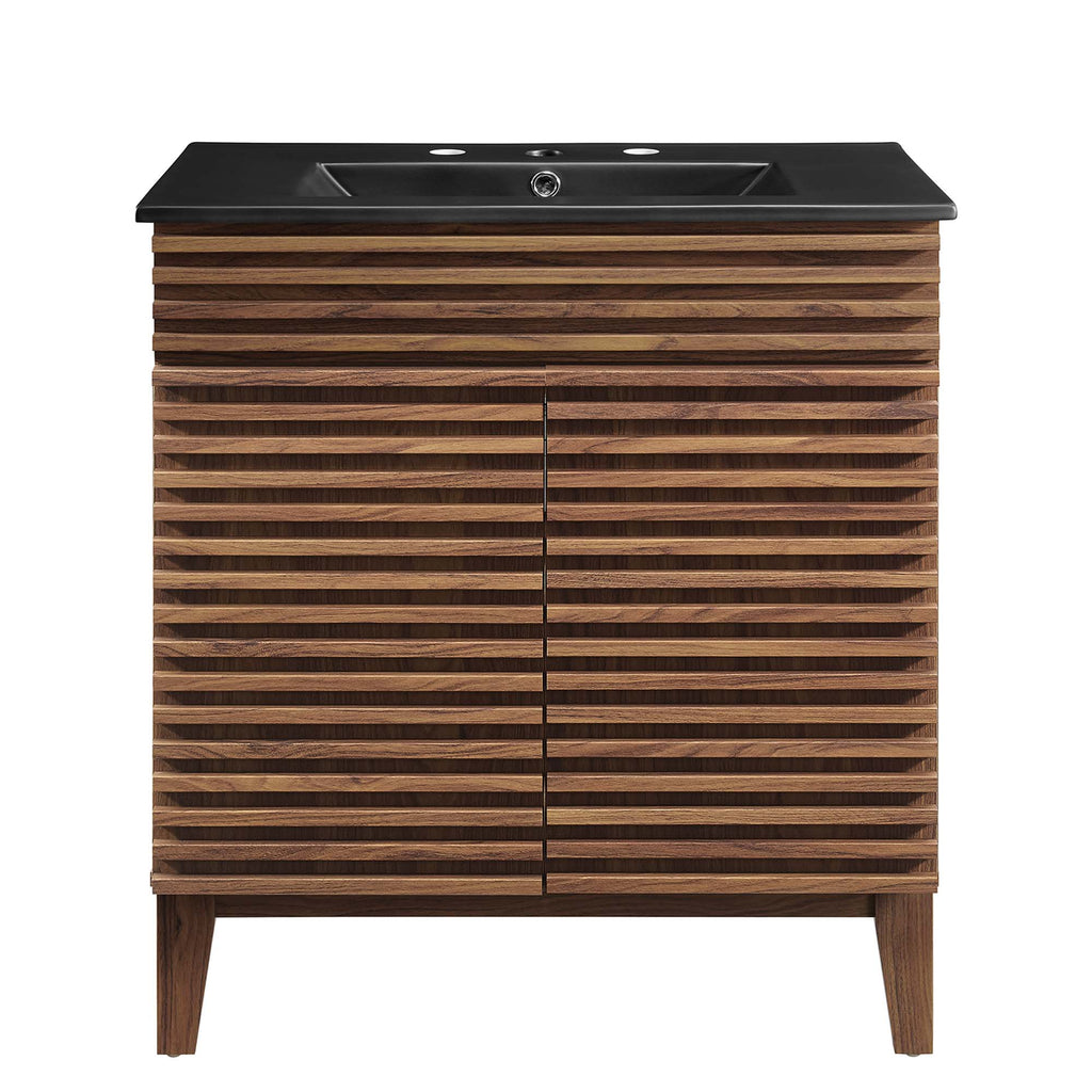Render 30" Bathroom Vanity - Walnut Black